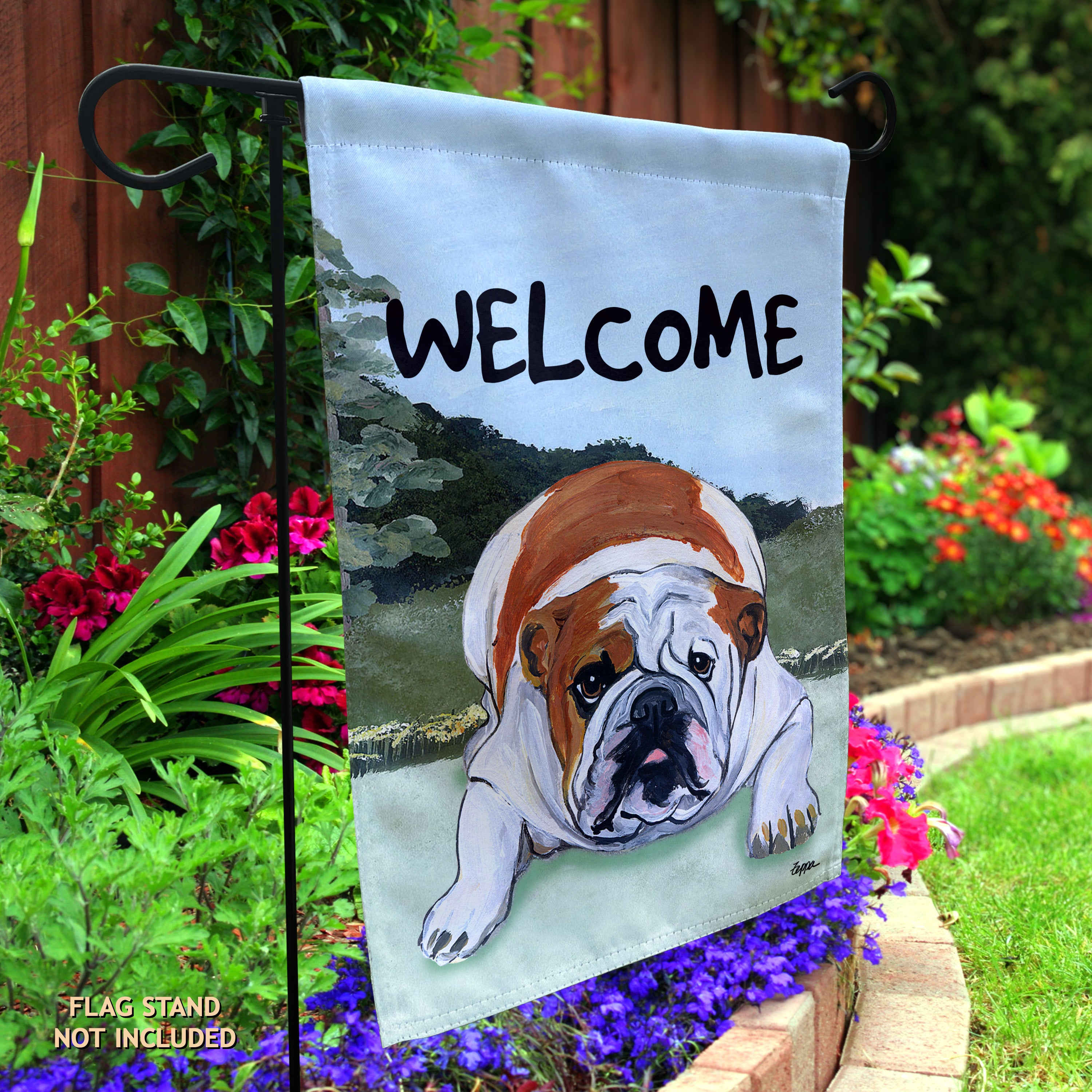 English Bulldog Garden Flag