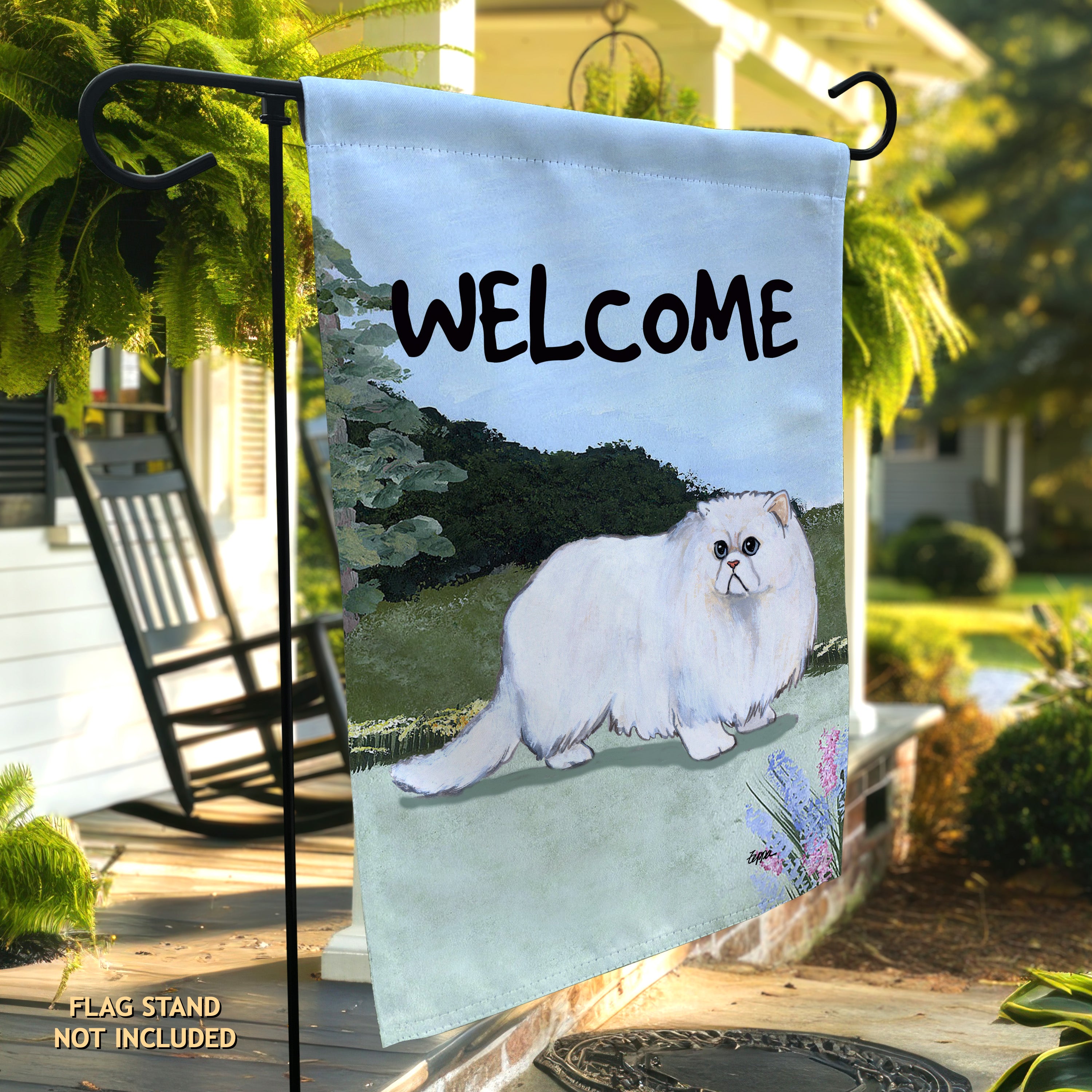 Persian Cat Garden Flag