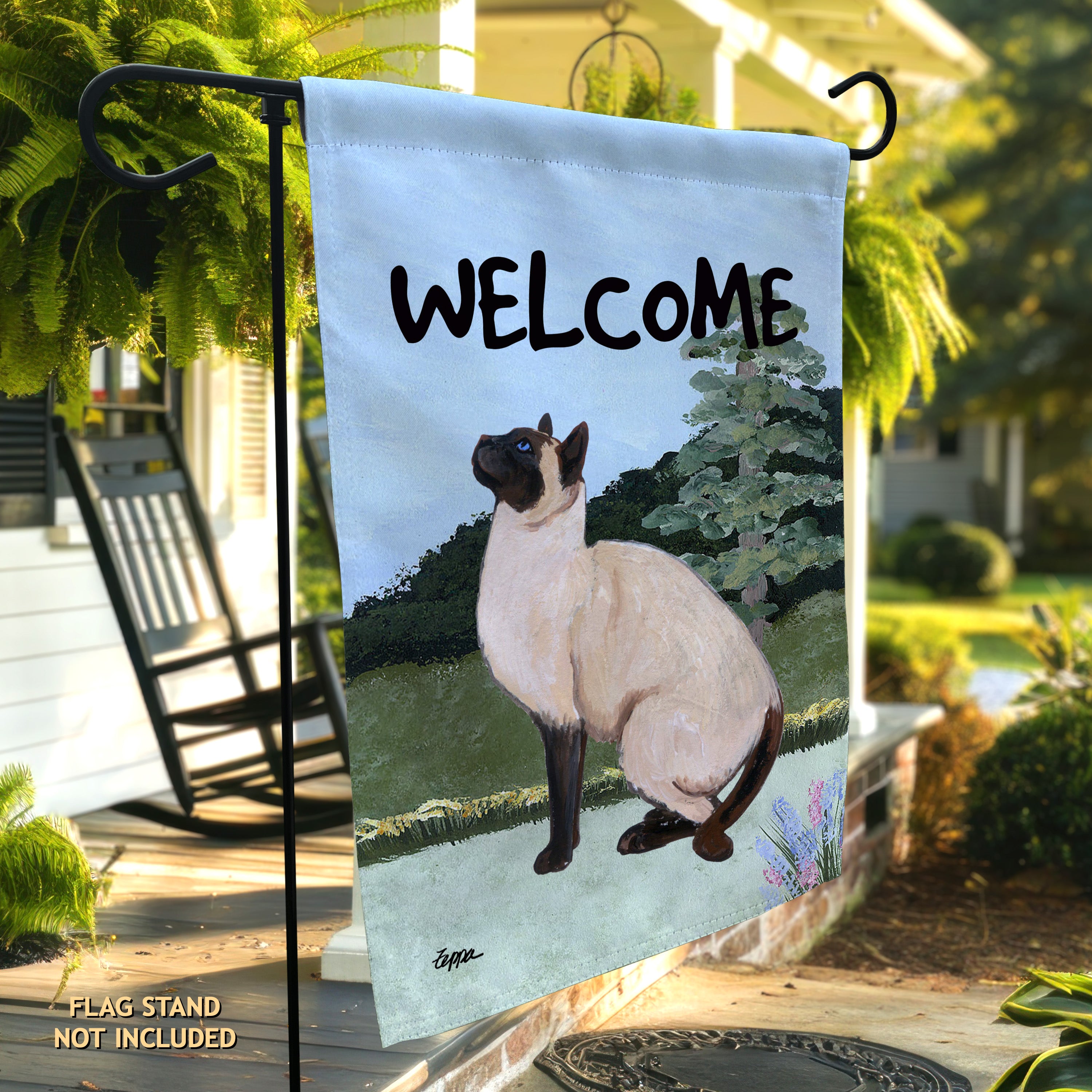 Siamese Cat Garden Flag