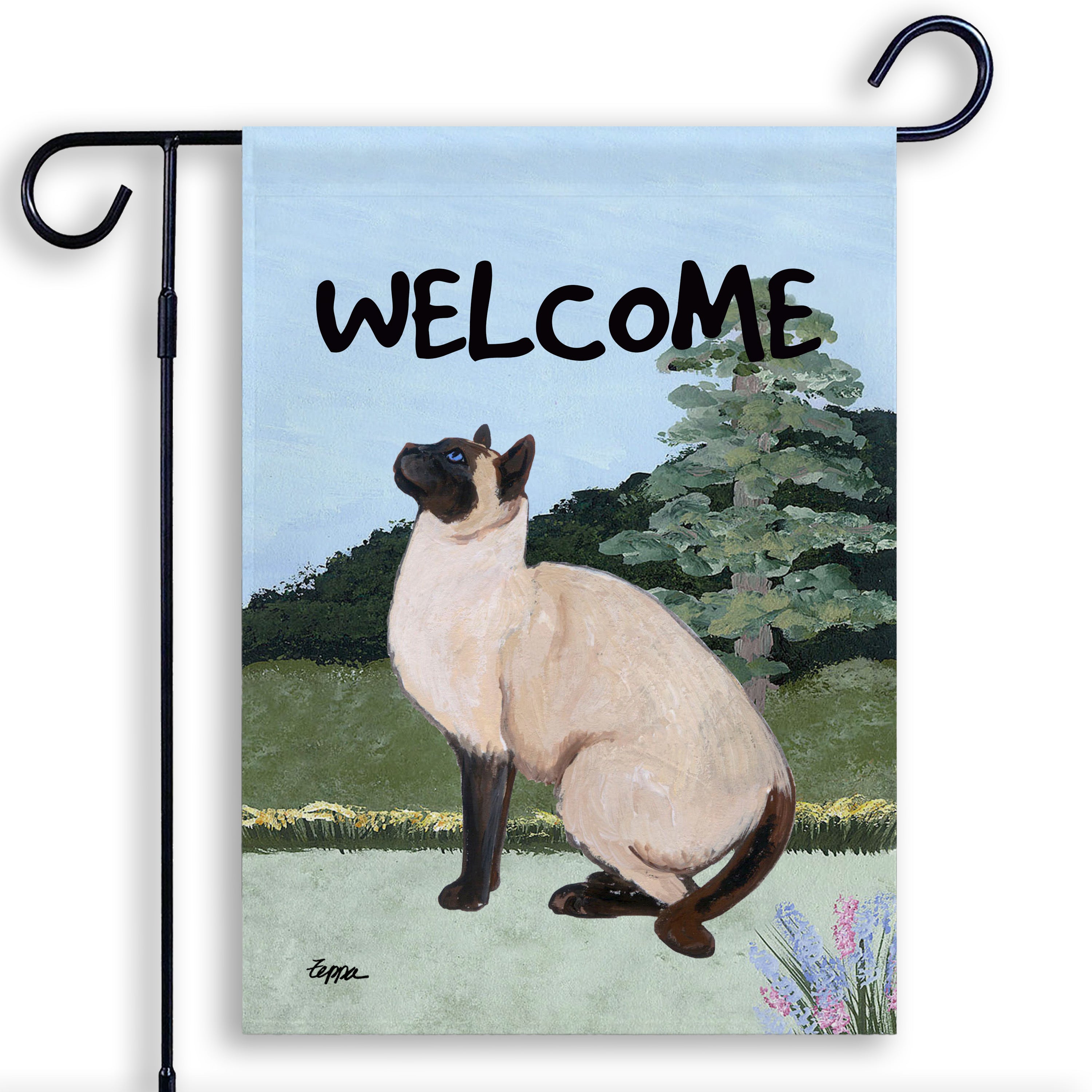 Siamese Cat Garden Flag