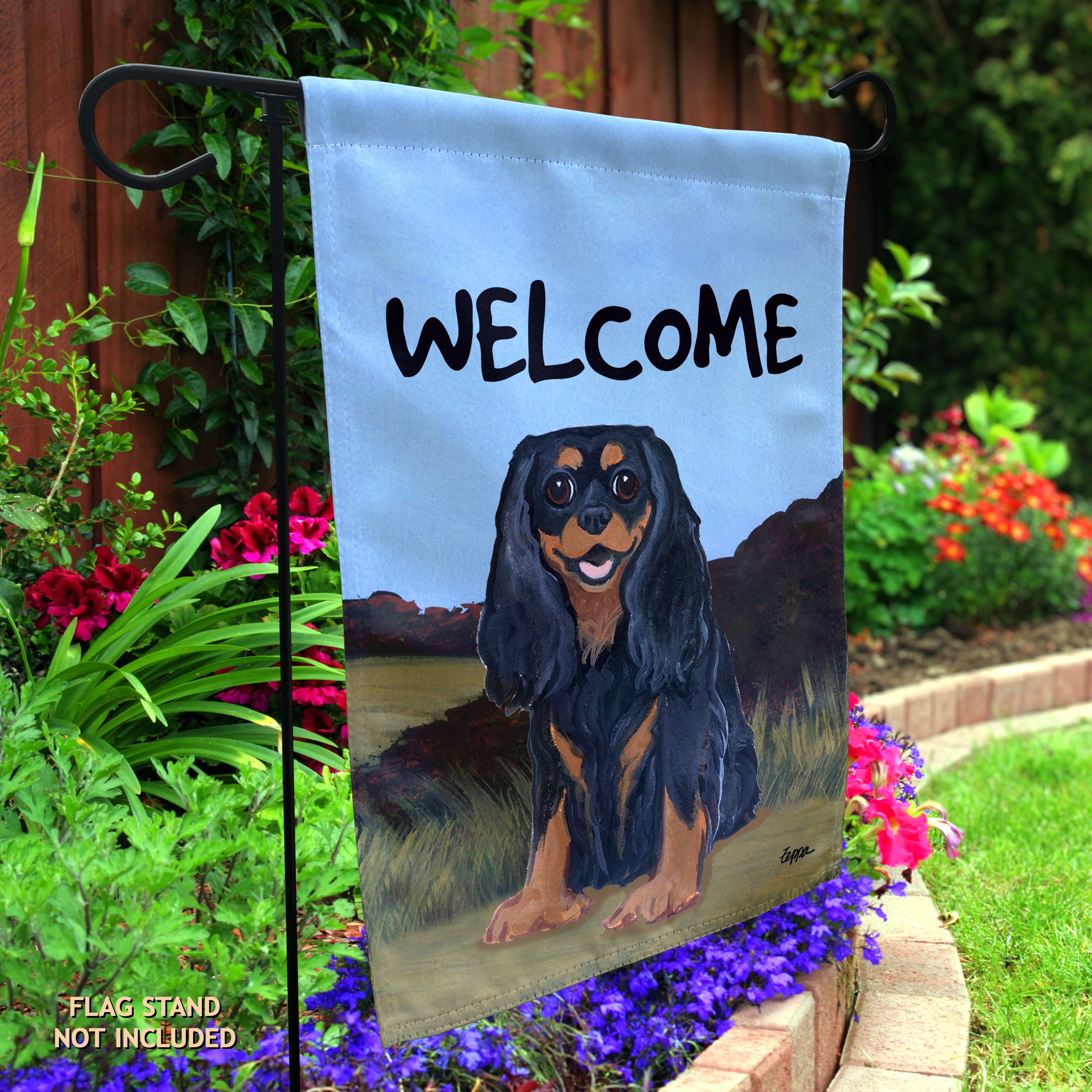 Cavalier King Charles Spaniel Garden Flag