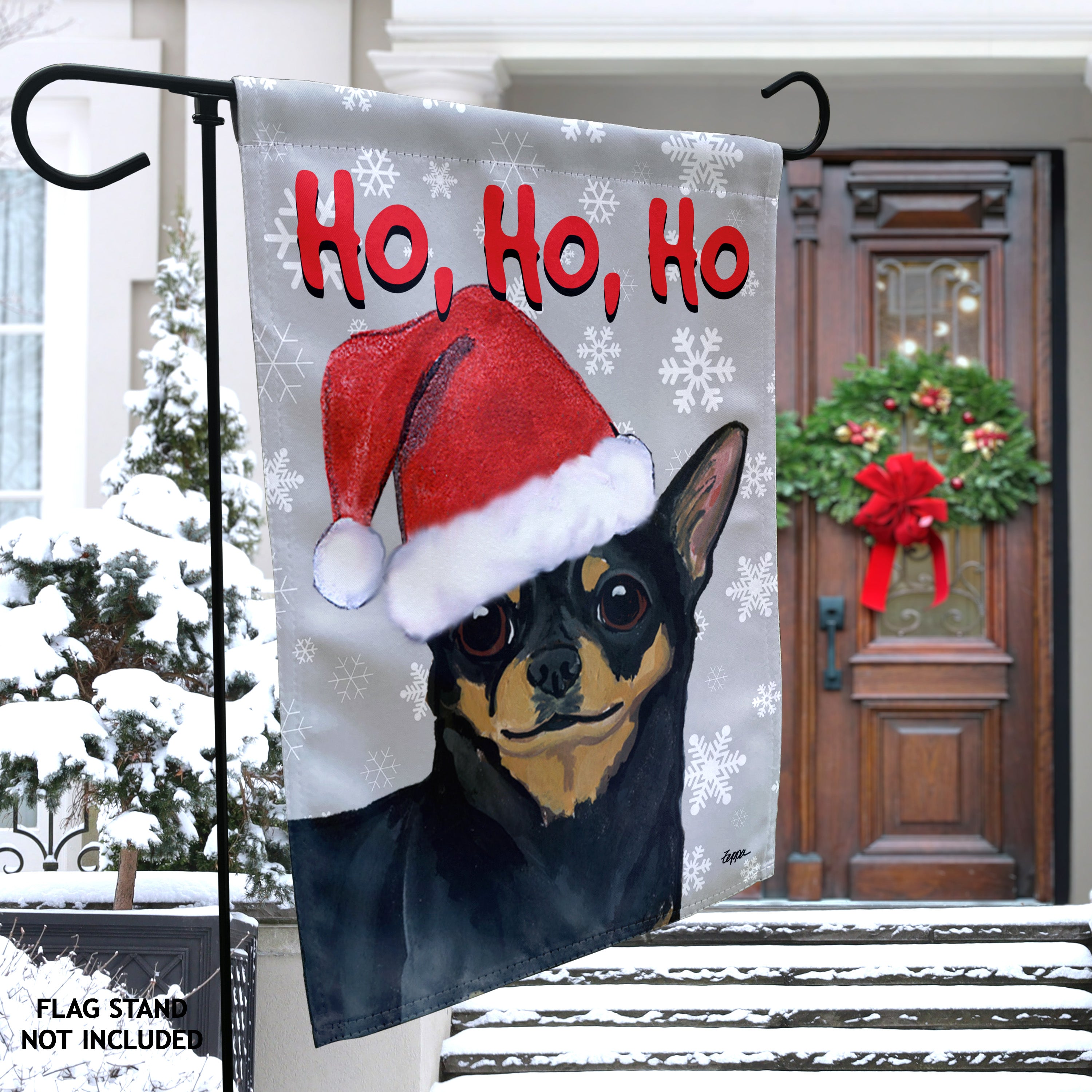 Chihuahua Christmas Garden Flag