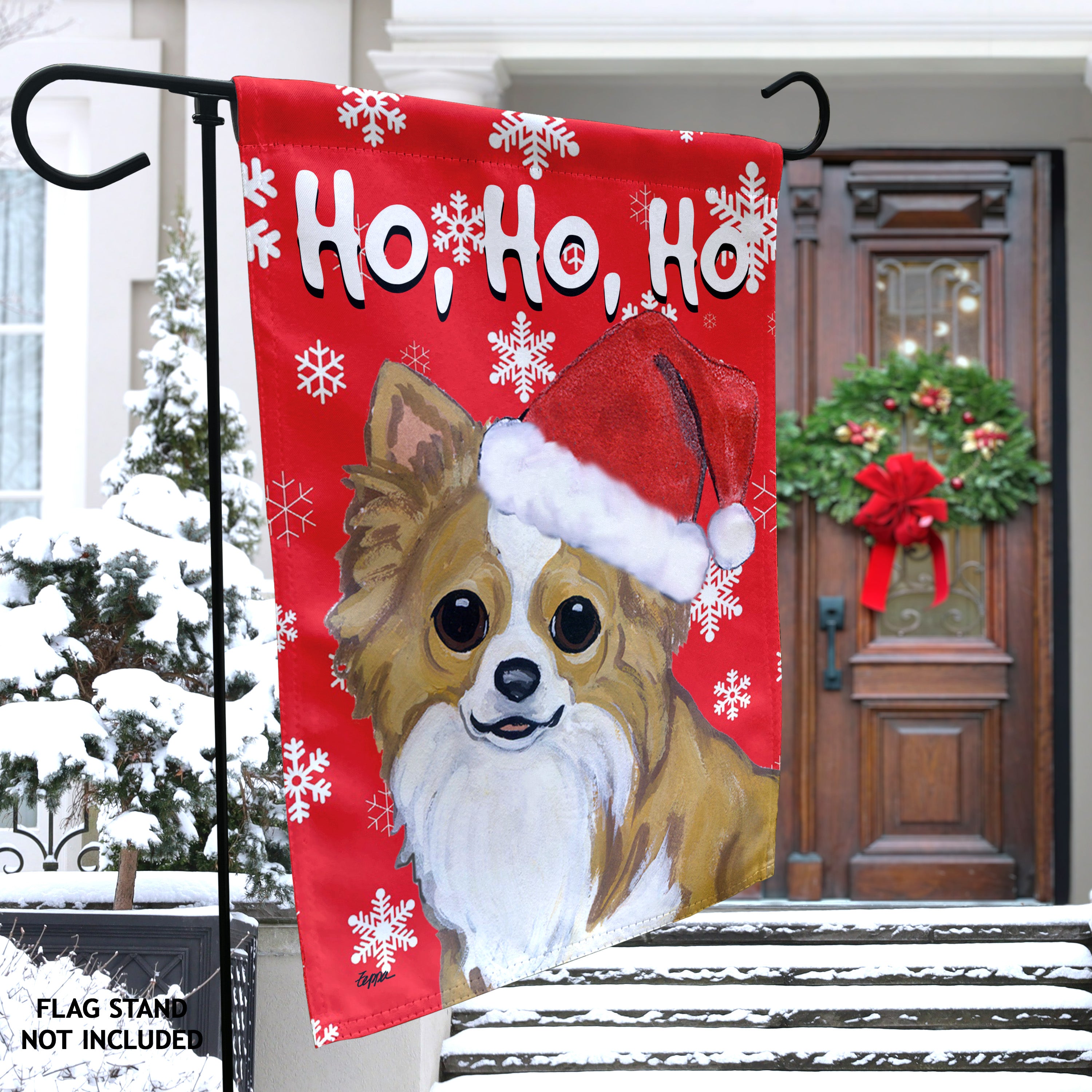 Chihuahua Christmas Garden Flag