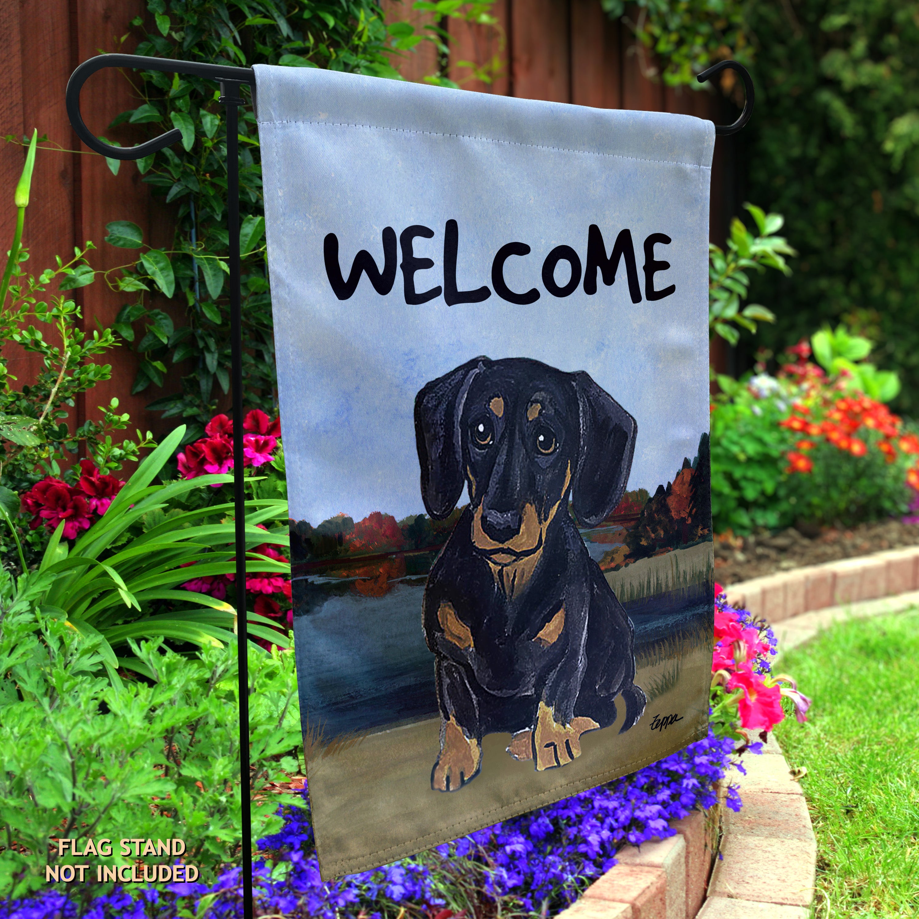 Dachshund Garden Flag