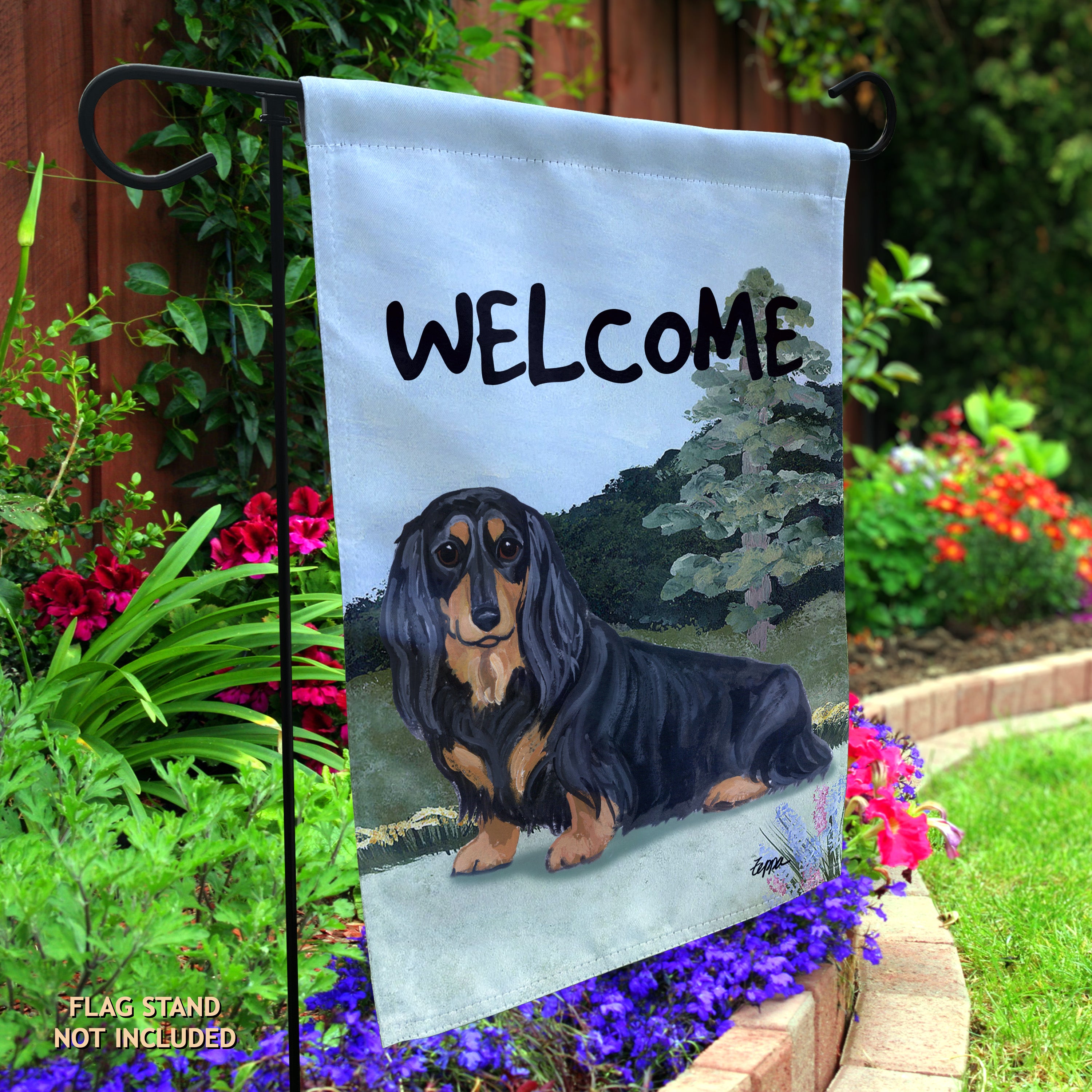 Dachshund Garden Flag