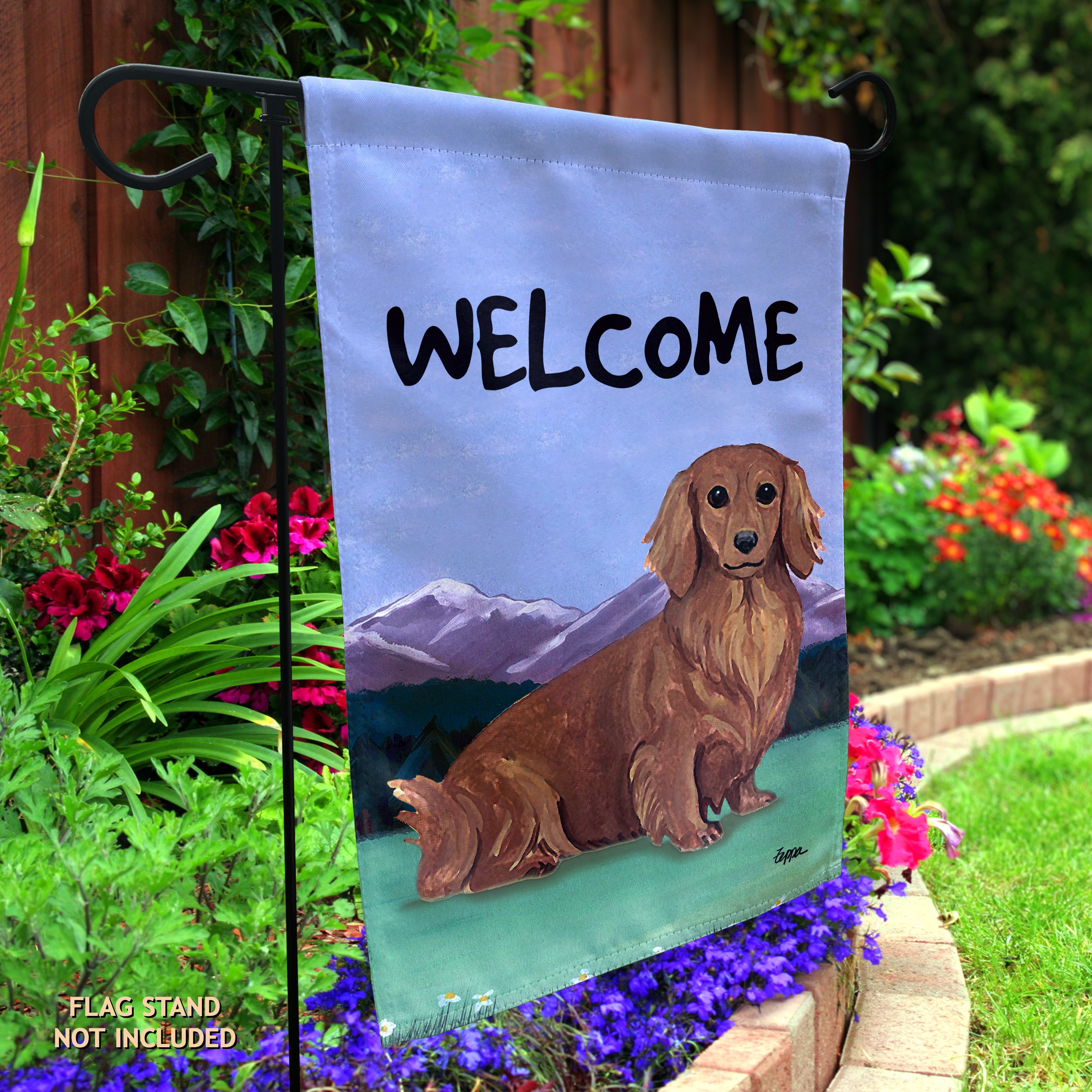 Dachshund Garden Flag