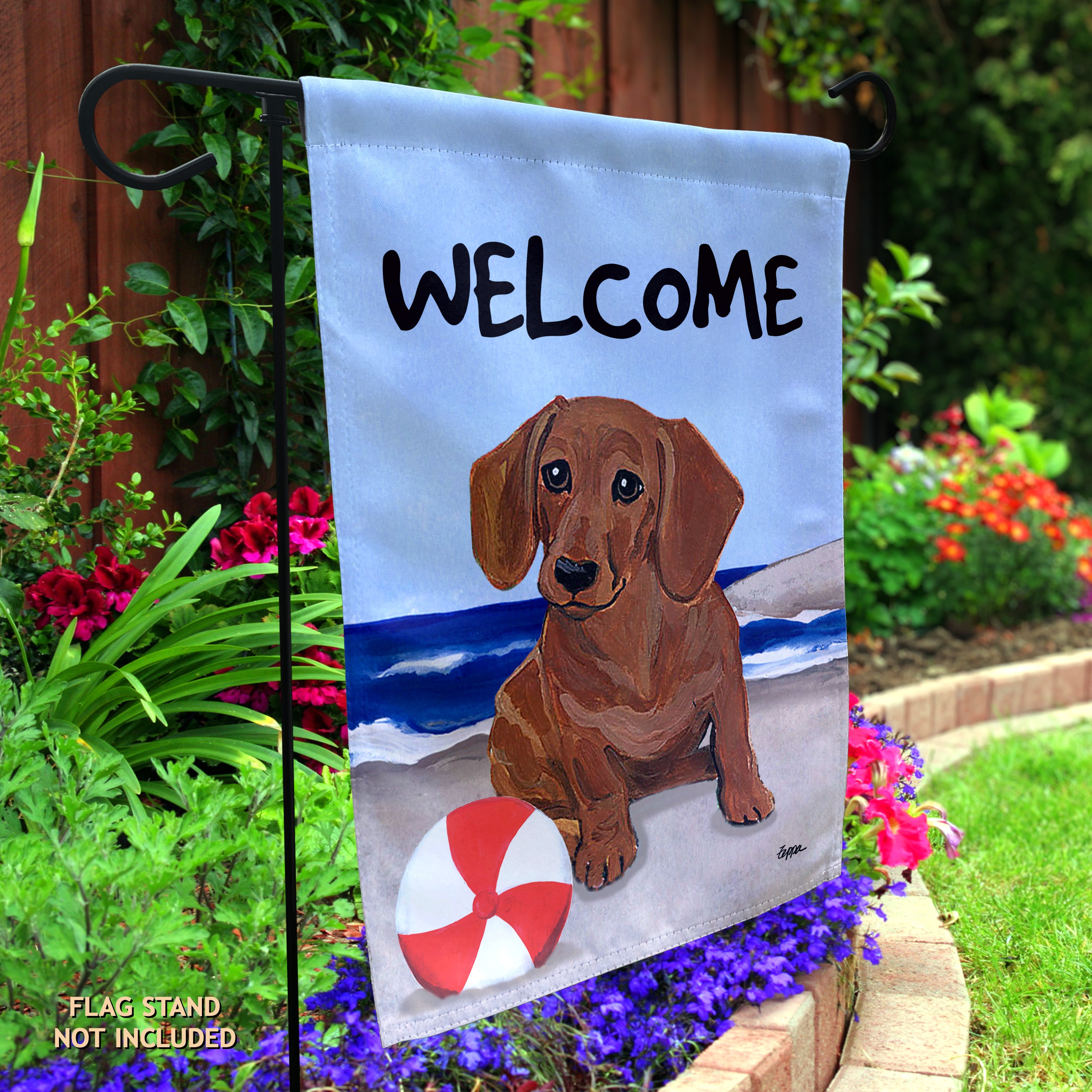 Dachshund Garden Flag