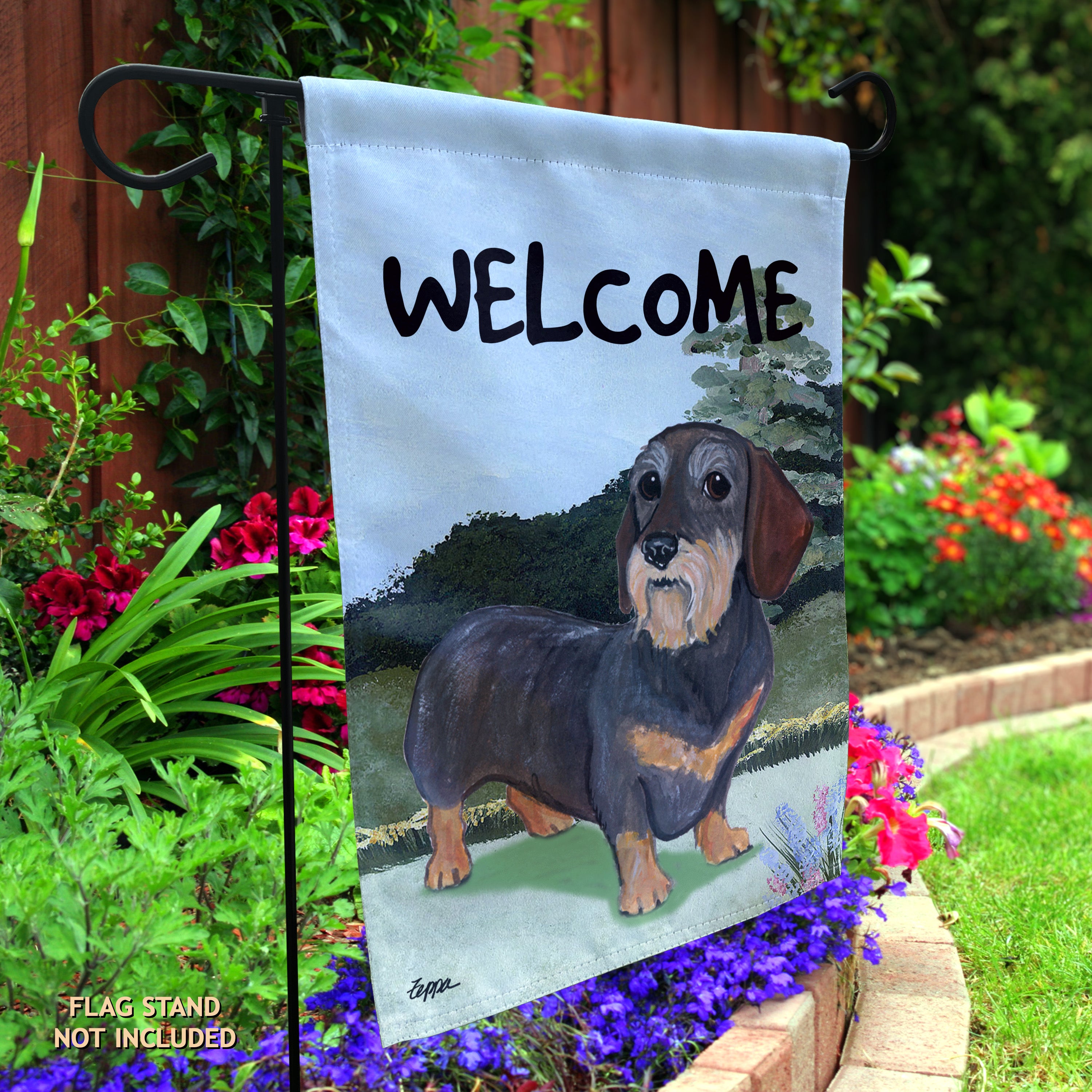 Dachshund Garden Flag