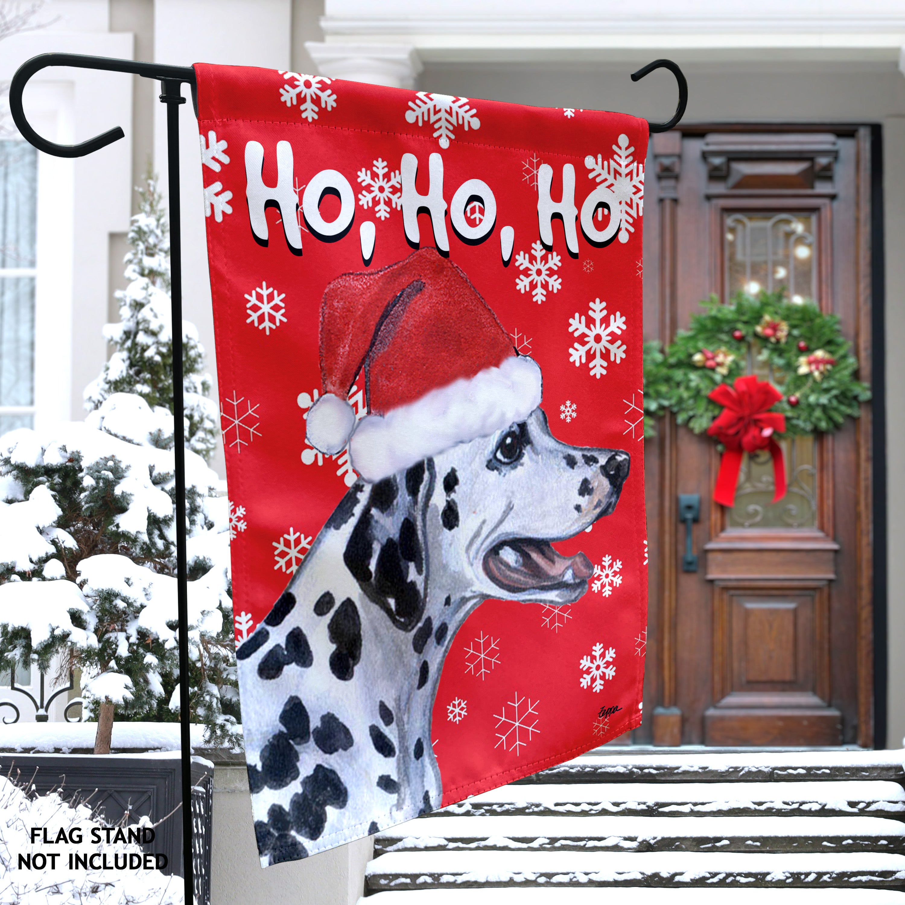 Dalmatian Christmas Garden Flag