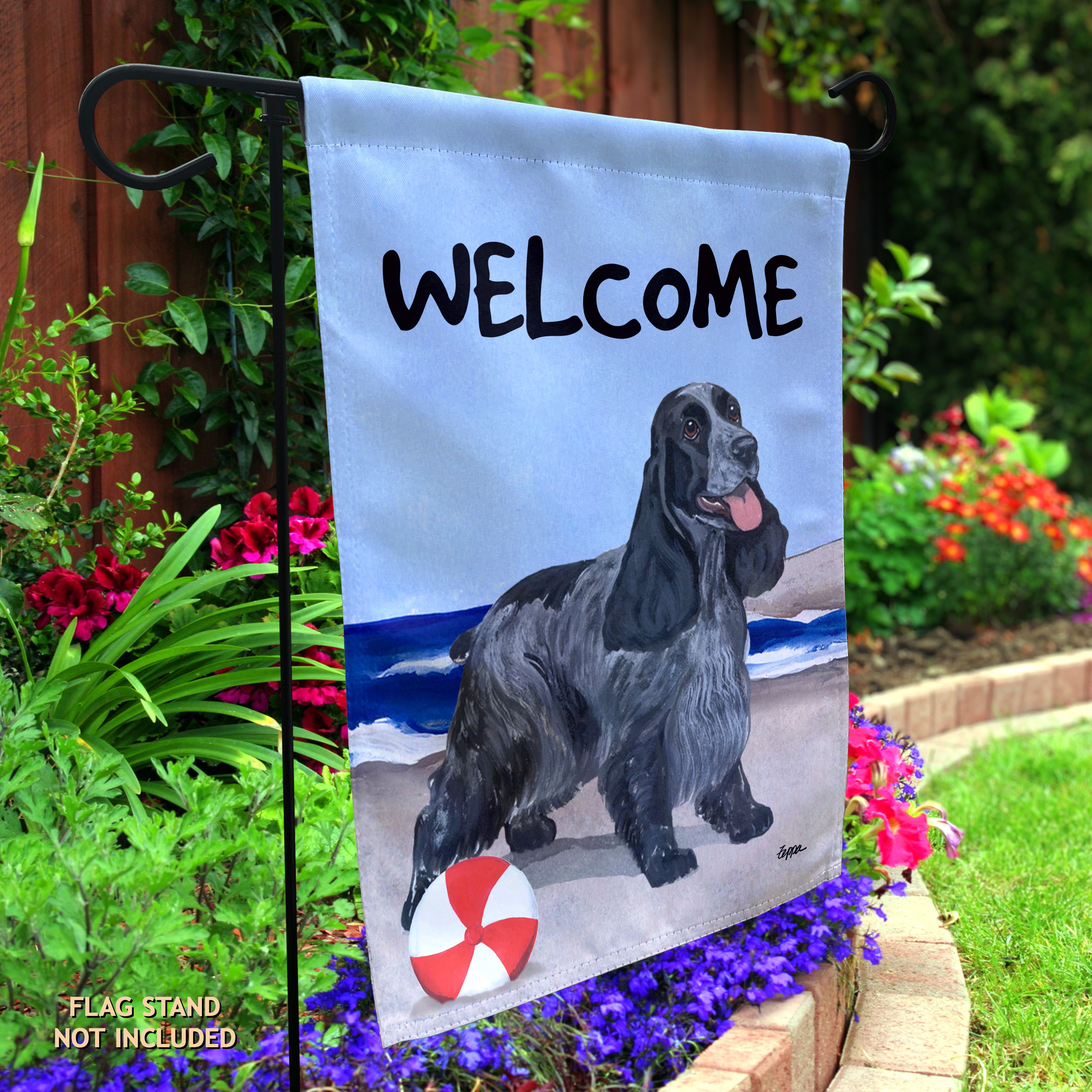 English Cocker Spaniel  Garden Flag