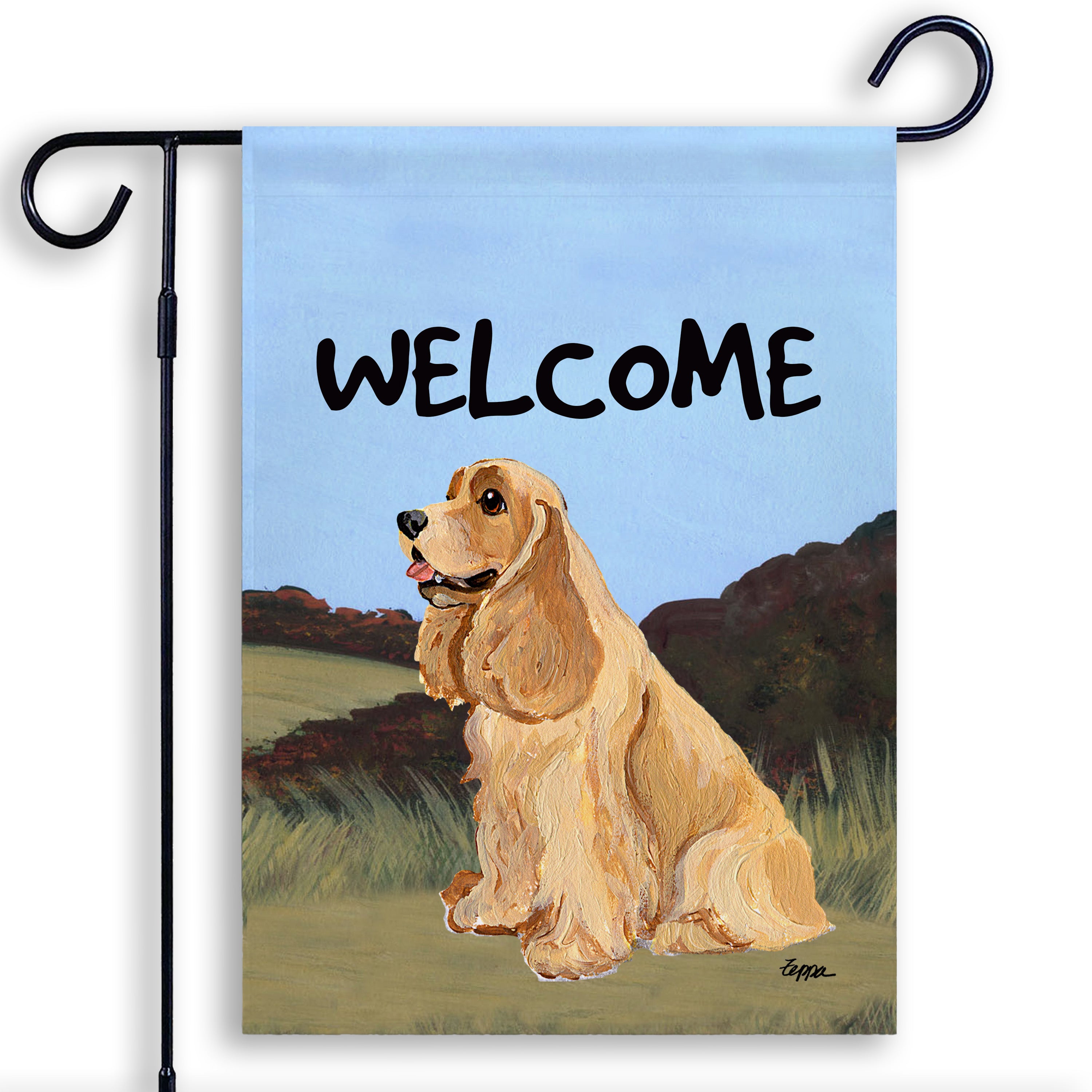 American Cocker Spaniel Garden Flag