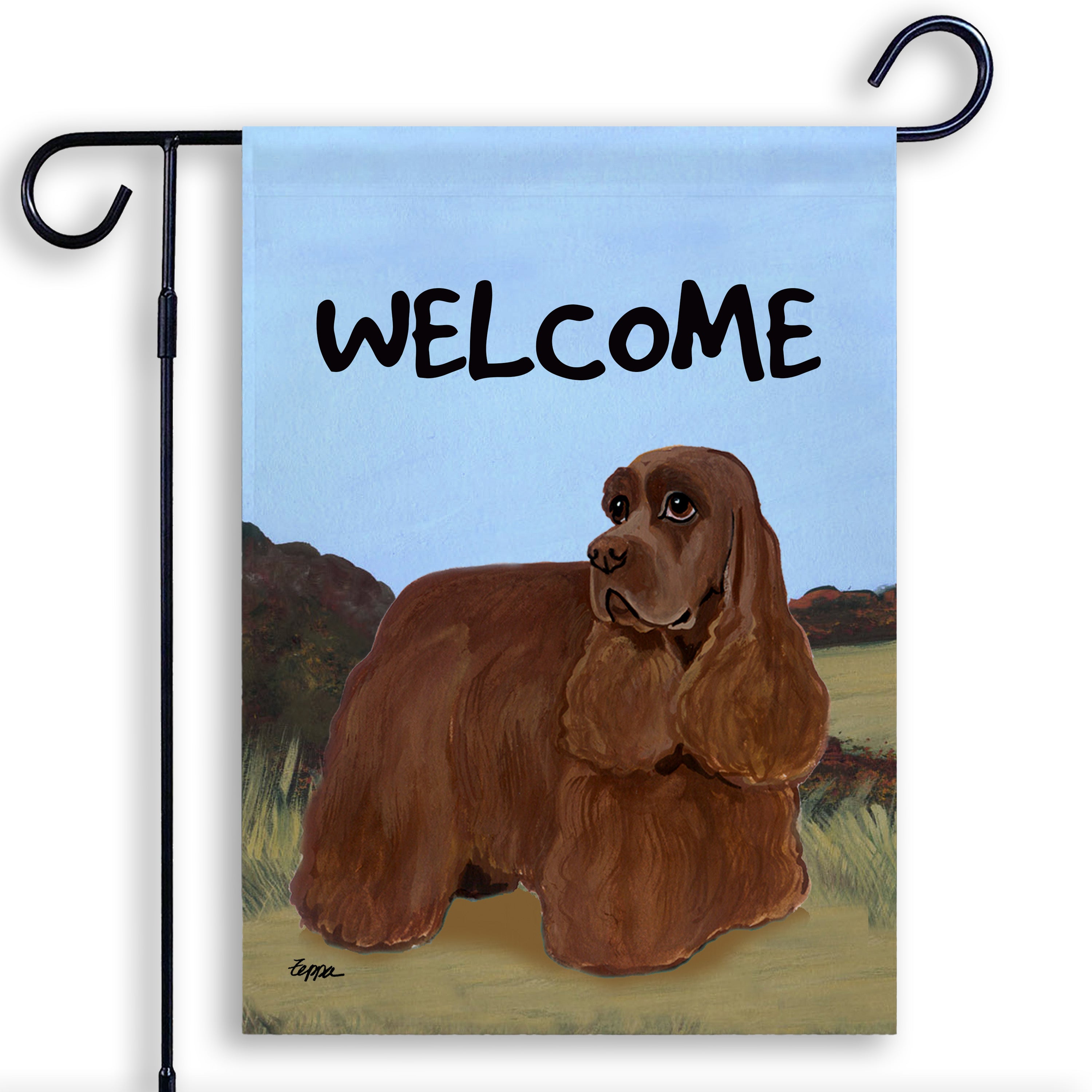 American Cocker Spaniel Garden Flag