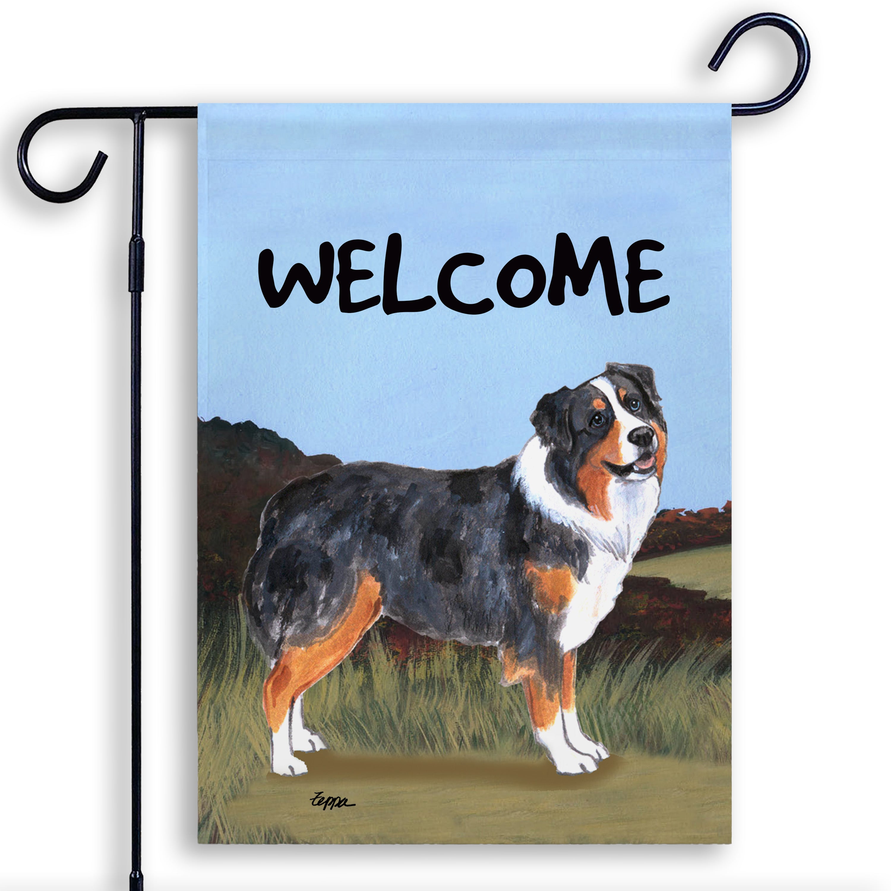 Australian Shepherd Garden Flag