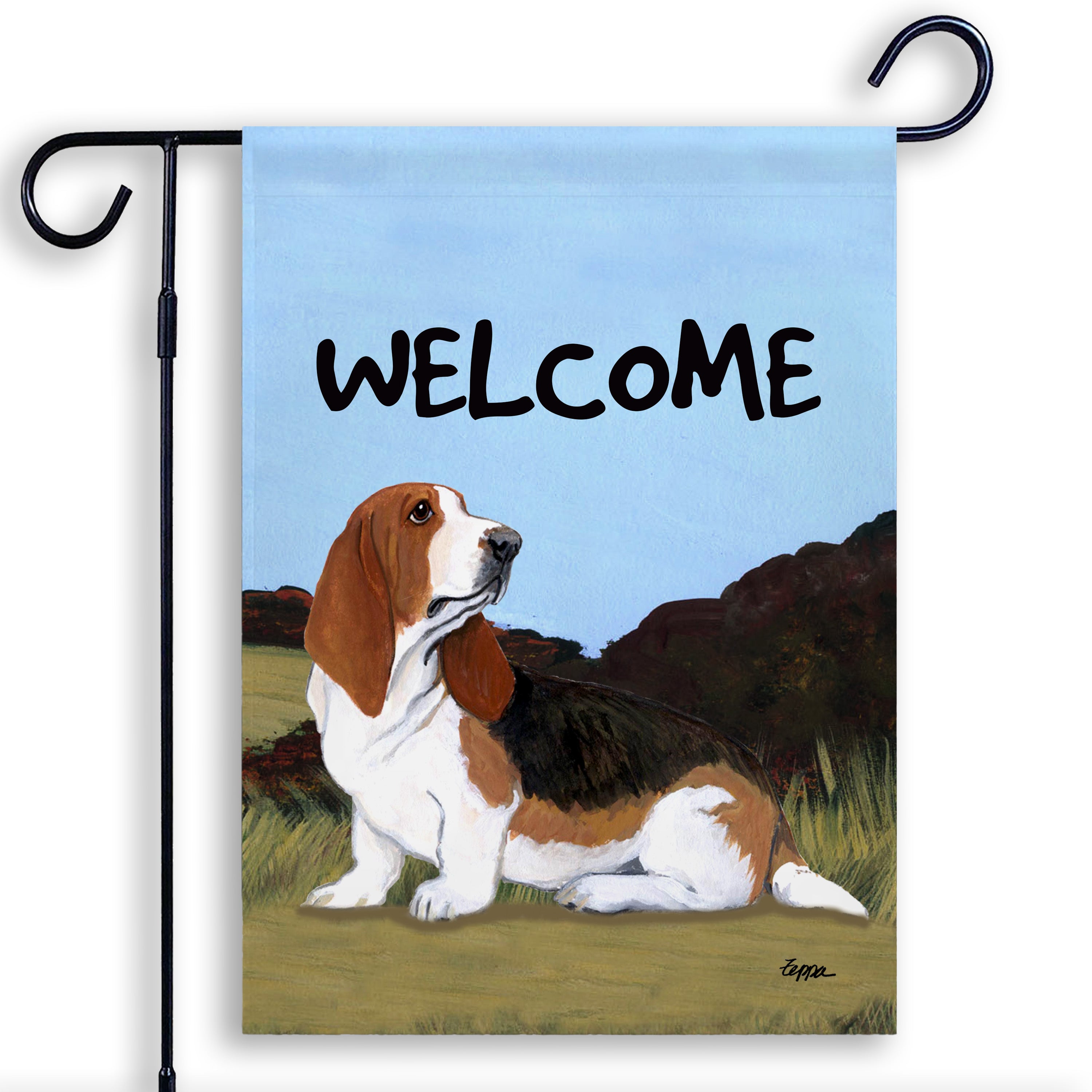 Basset Hound      Garden Flag