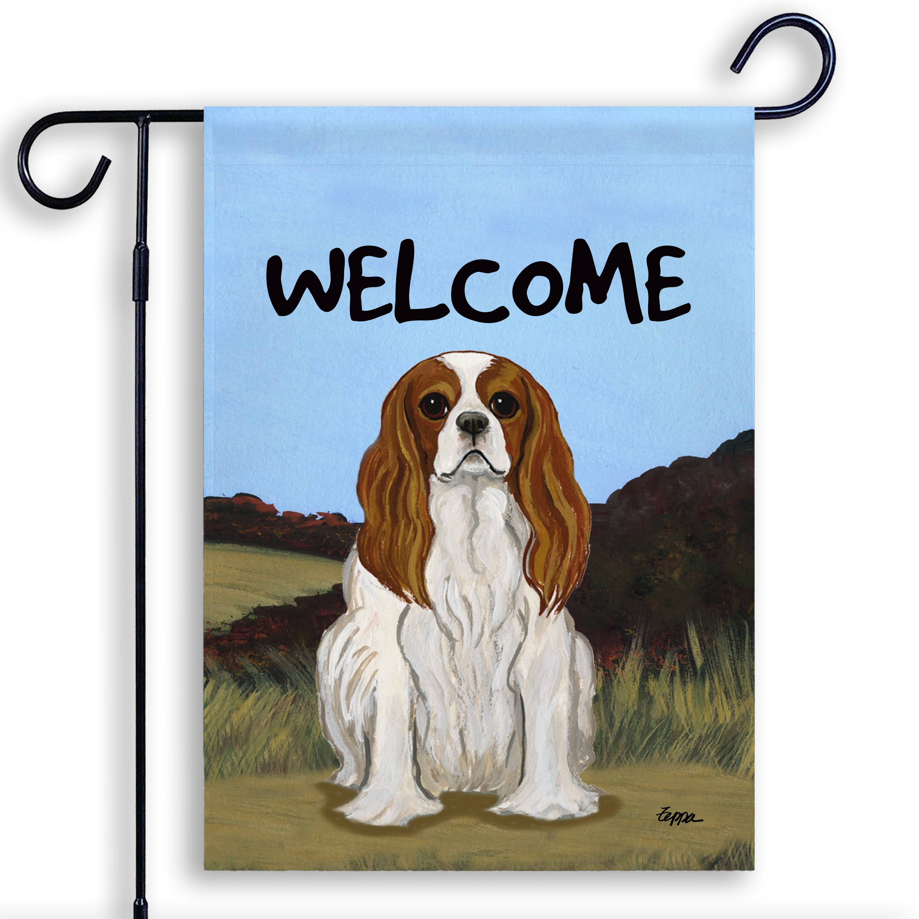 Cavalier King Charles Spaniel Garden Flag