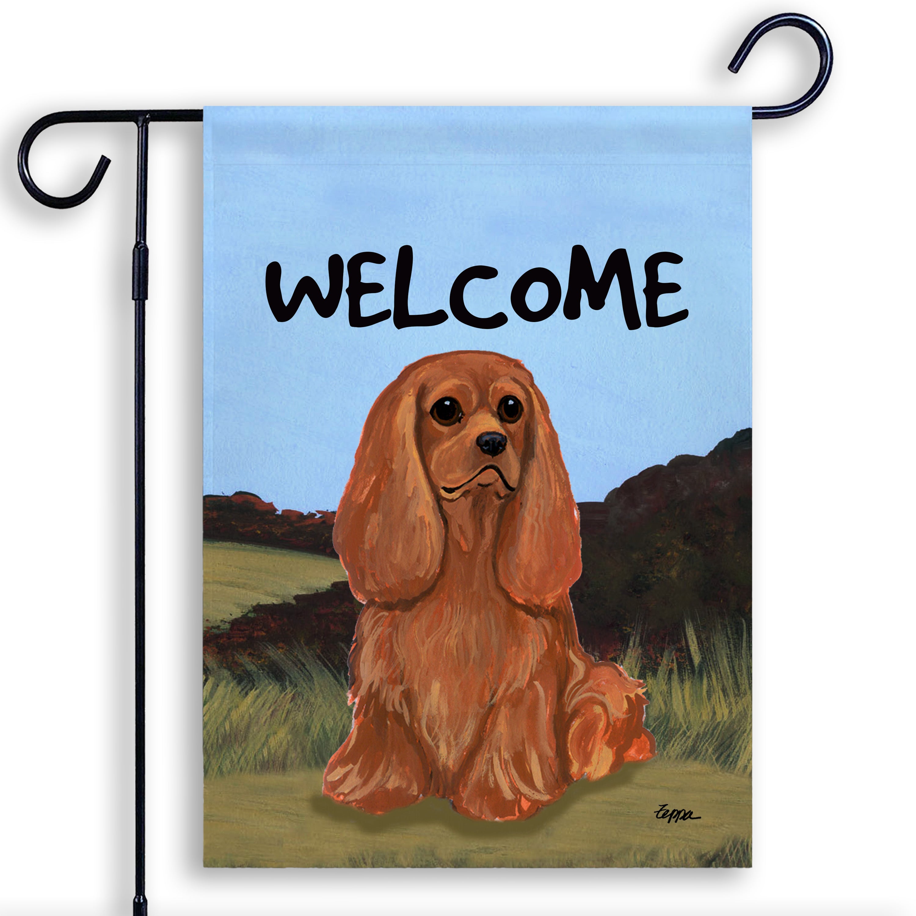 Cavalier King Charles Spaniel Garden Flag