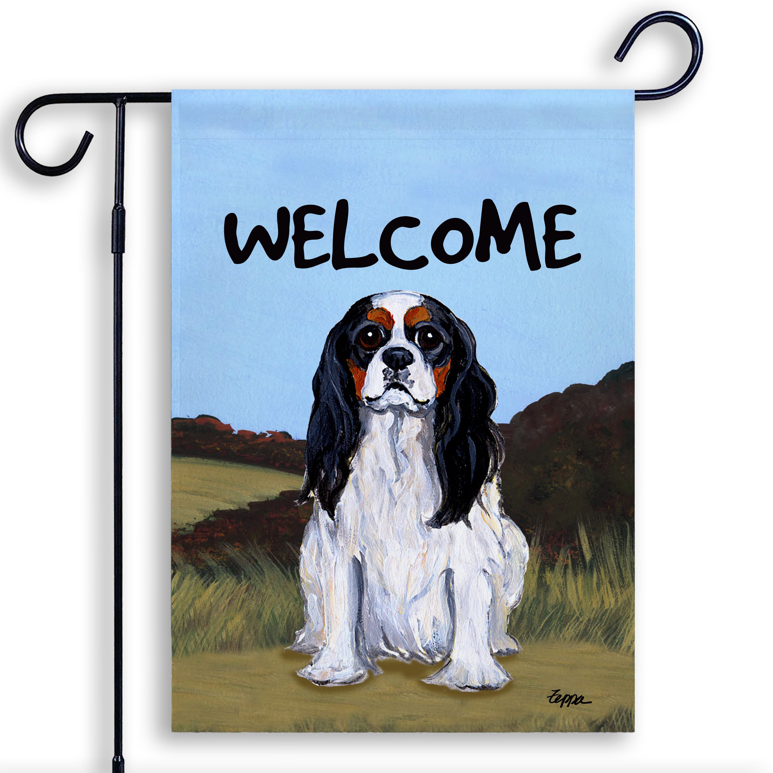 Cavalier King Charles Spaniel Garden Flag