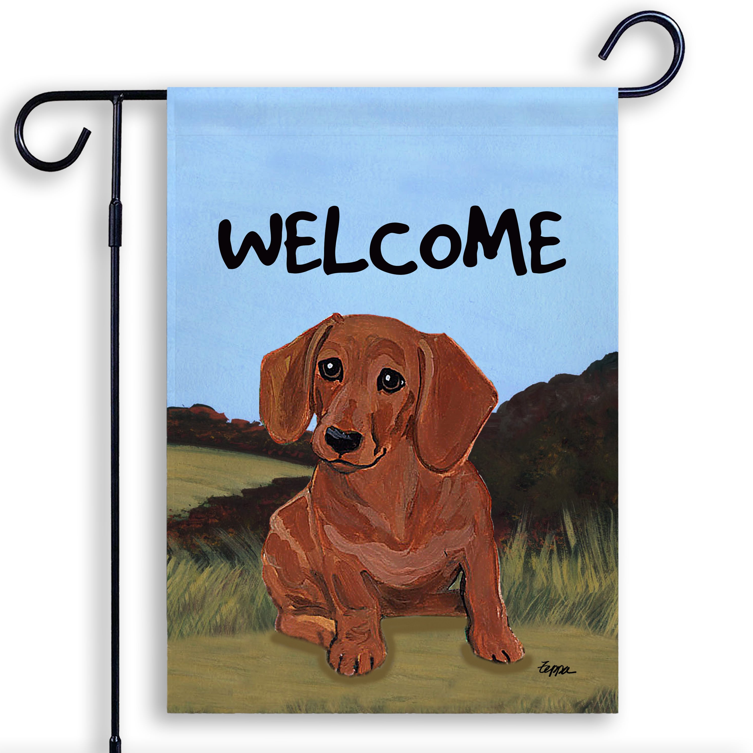Dachshund Garden Flag