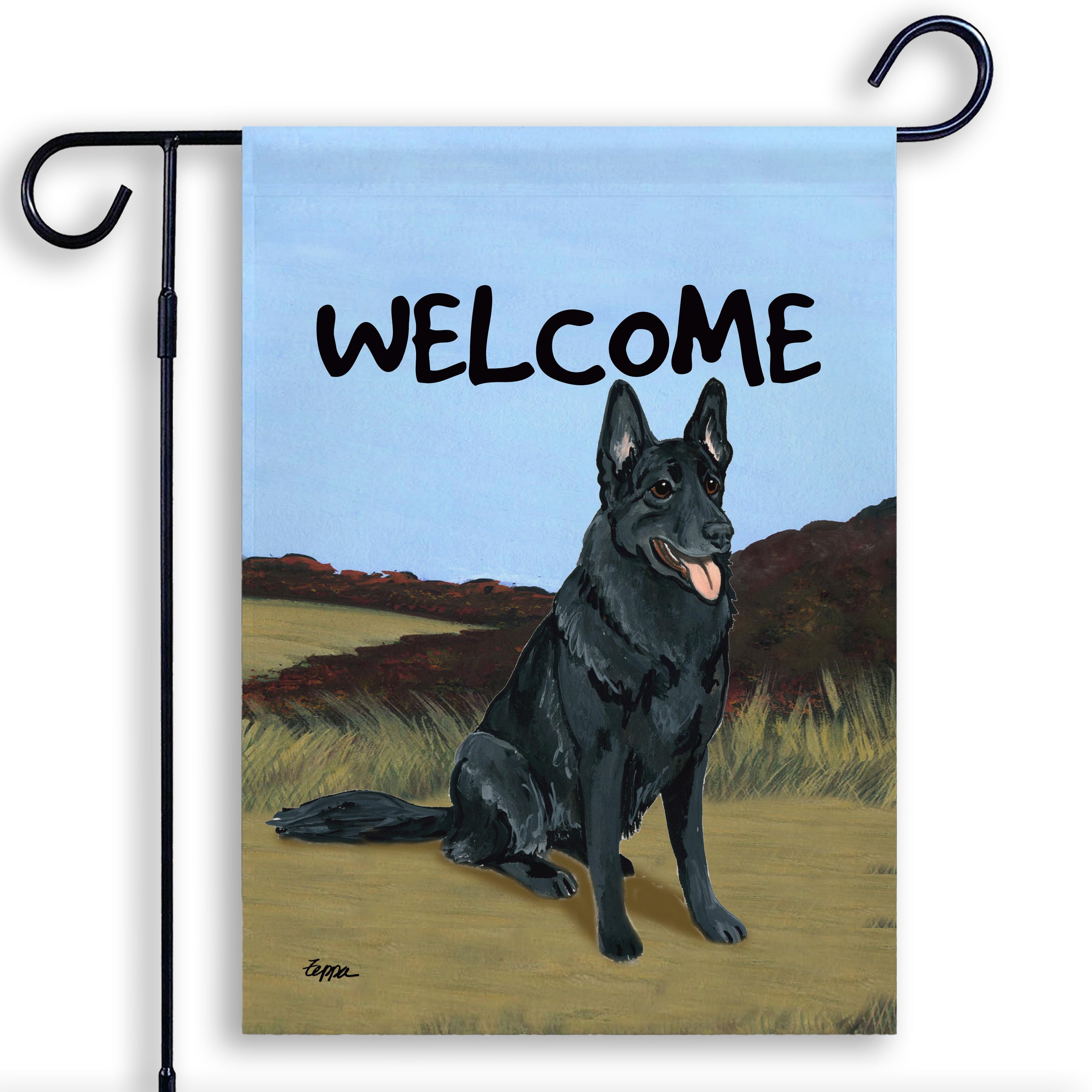 German Shepherd Garden Flag