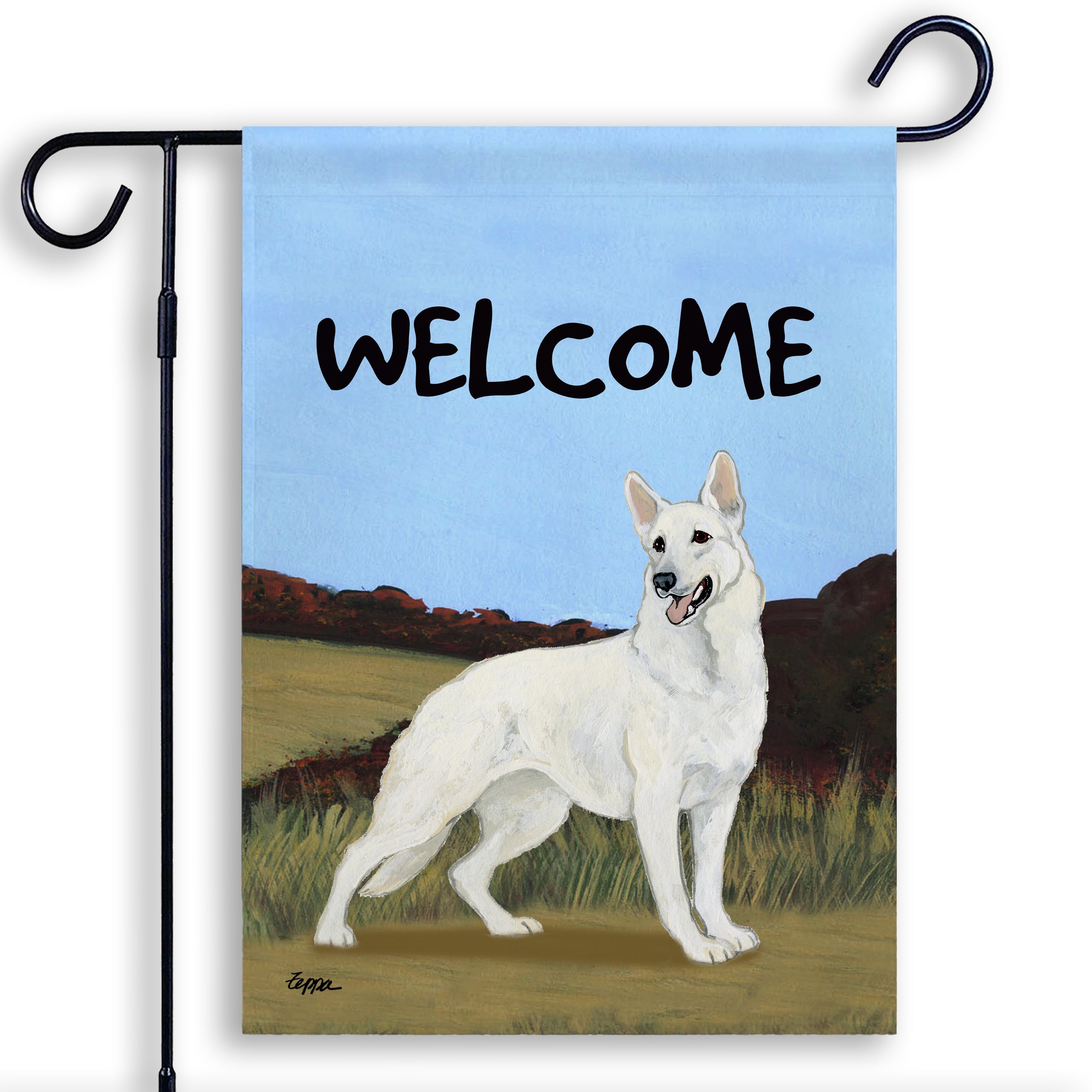 German Shepherd Garden Flag