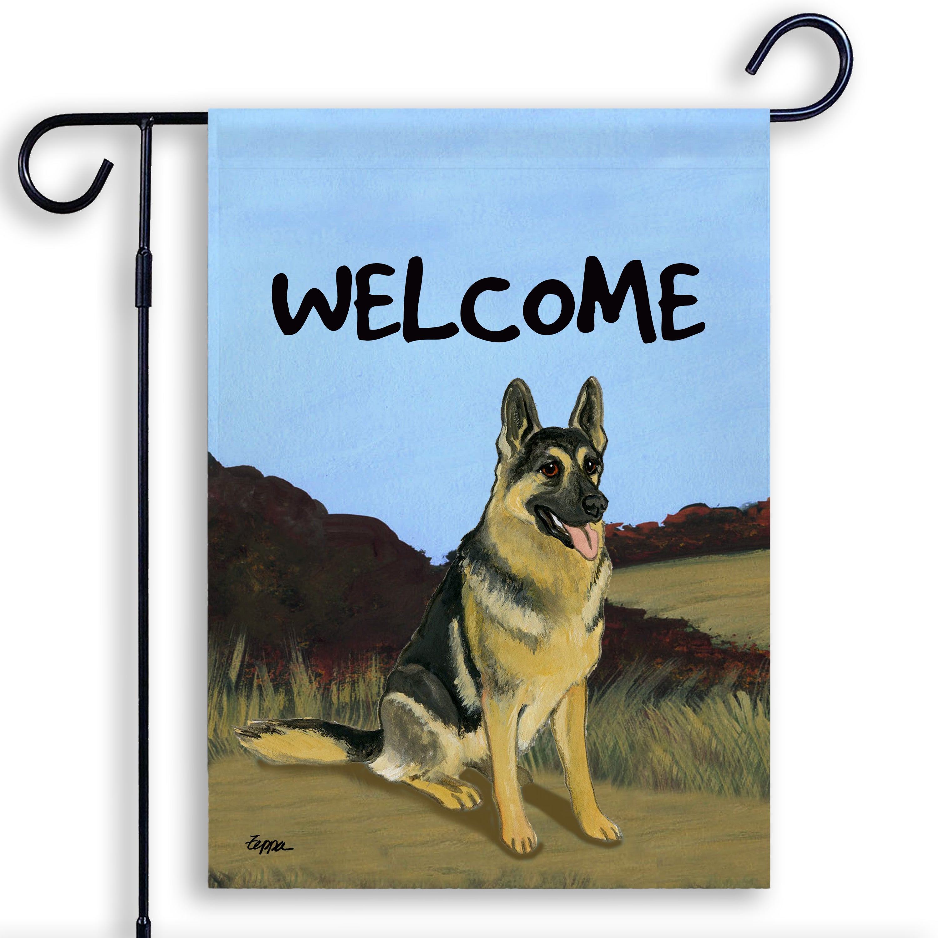 German Shepherd Garden Flag