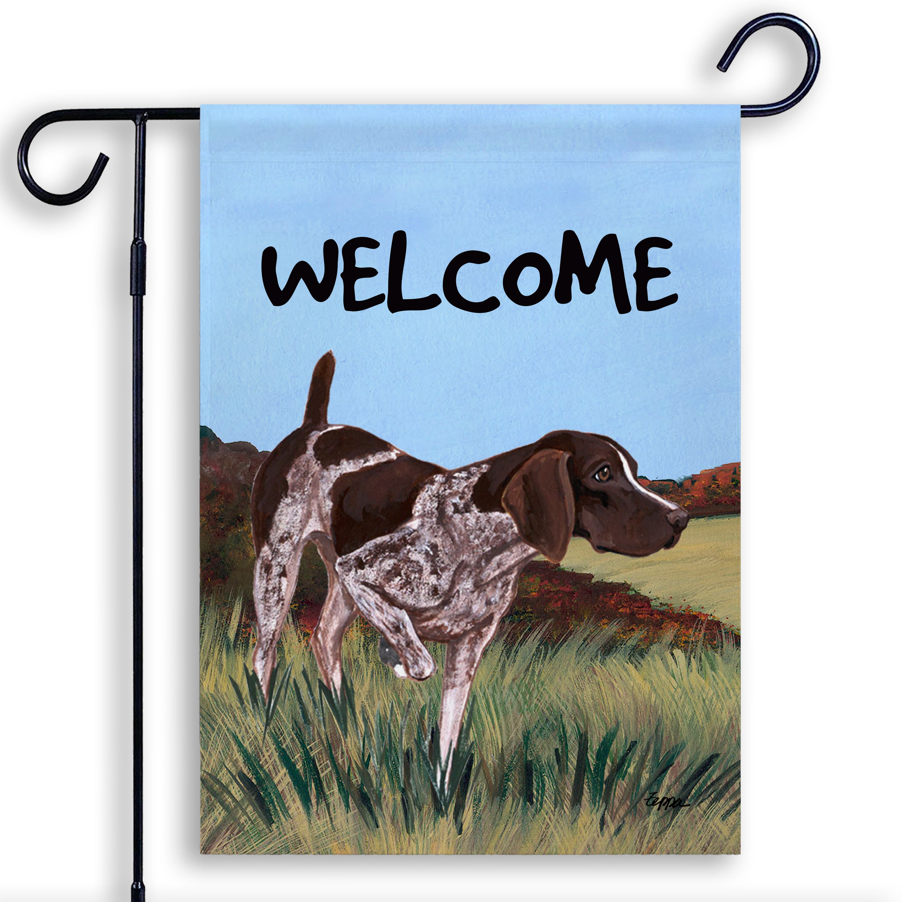 German Pointer Garden Flag