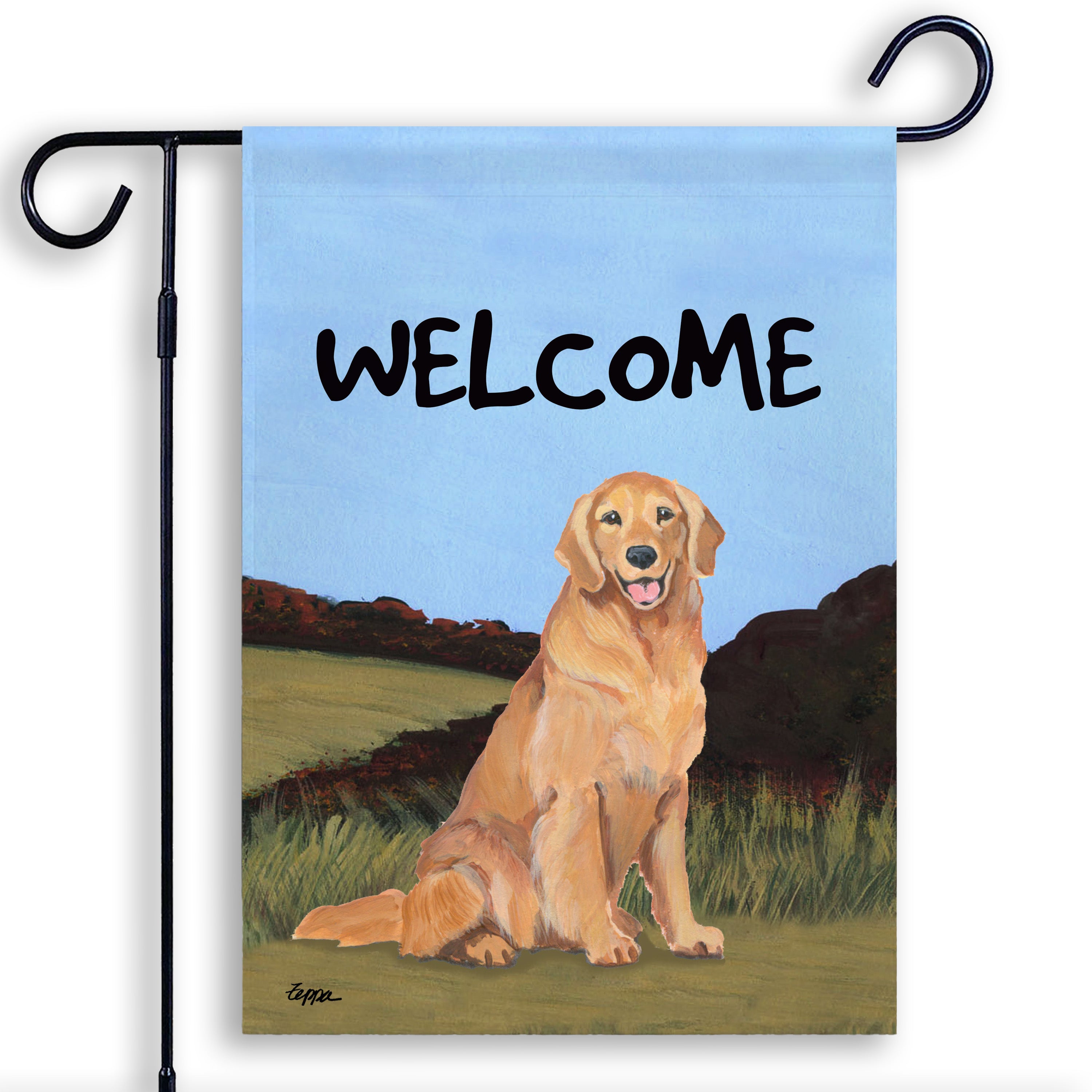 Golden Retriever Garden Flag