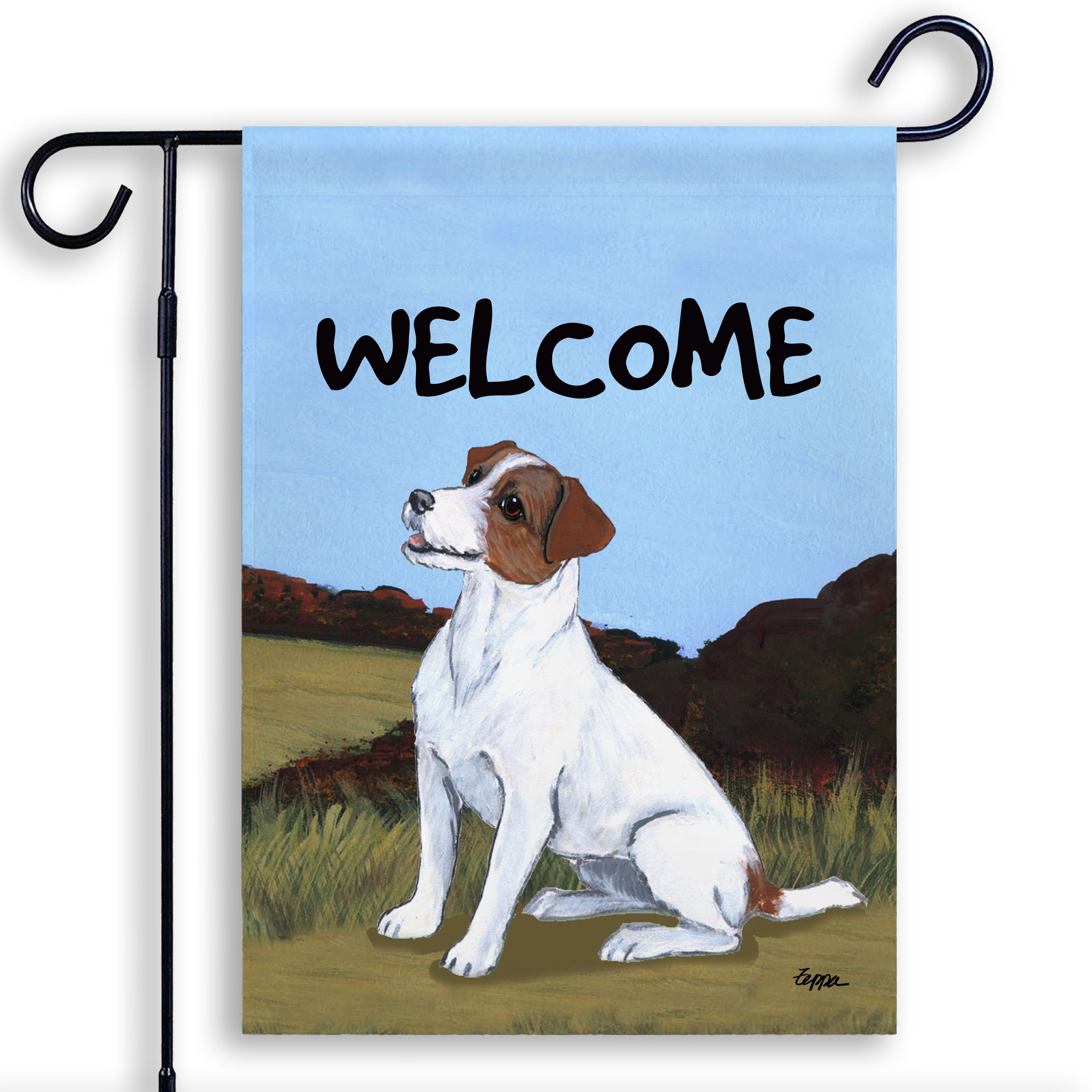 Jack Russell Terrier Garden Flag