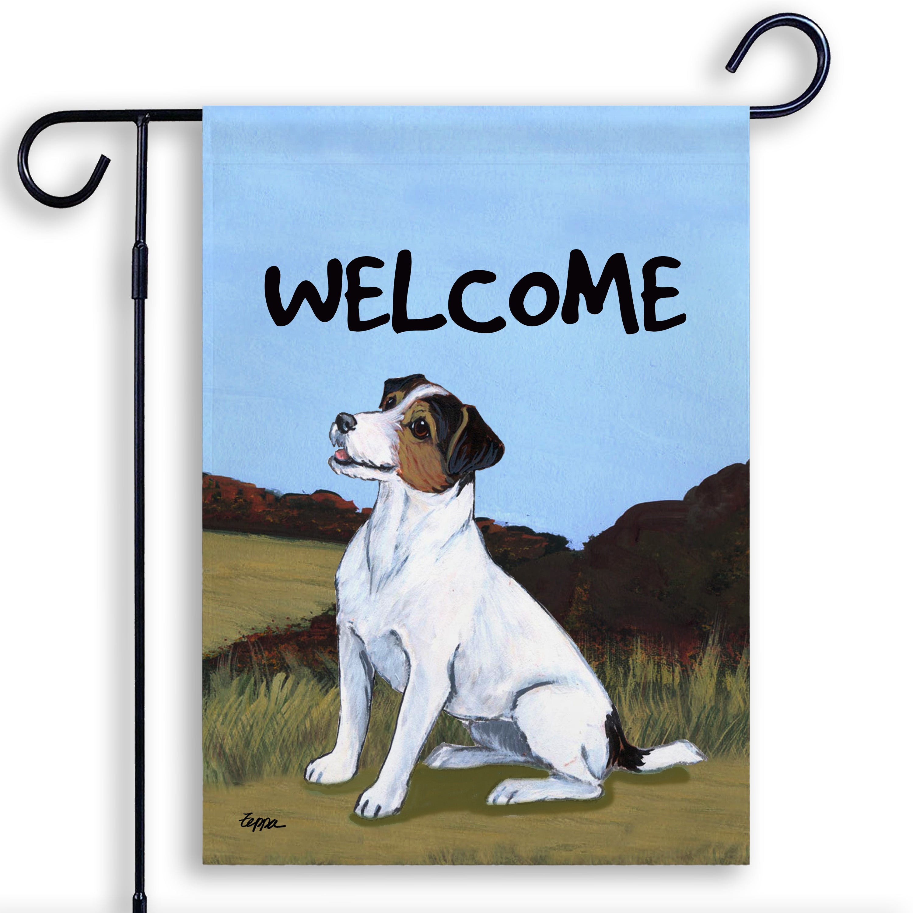 Jack Russell Terrier Garden Flag