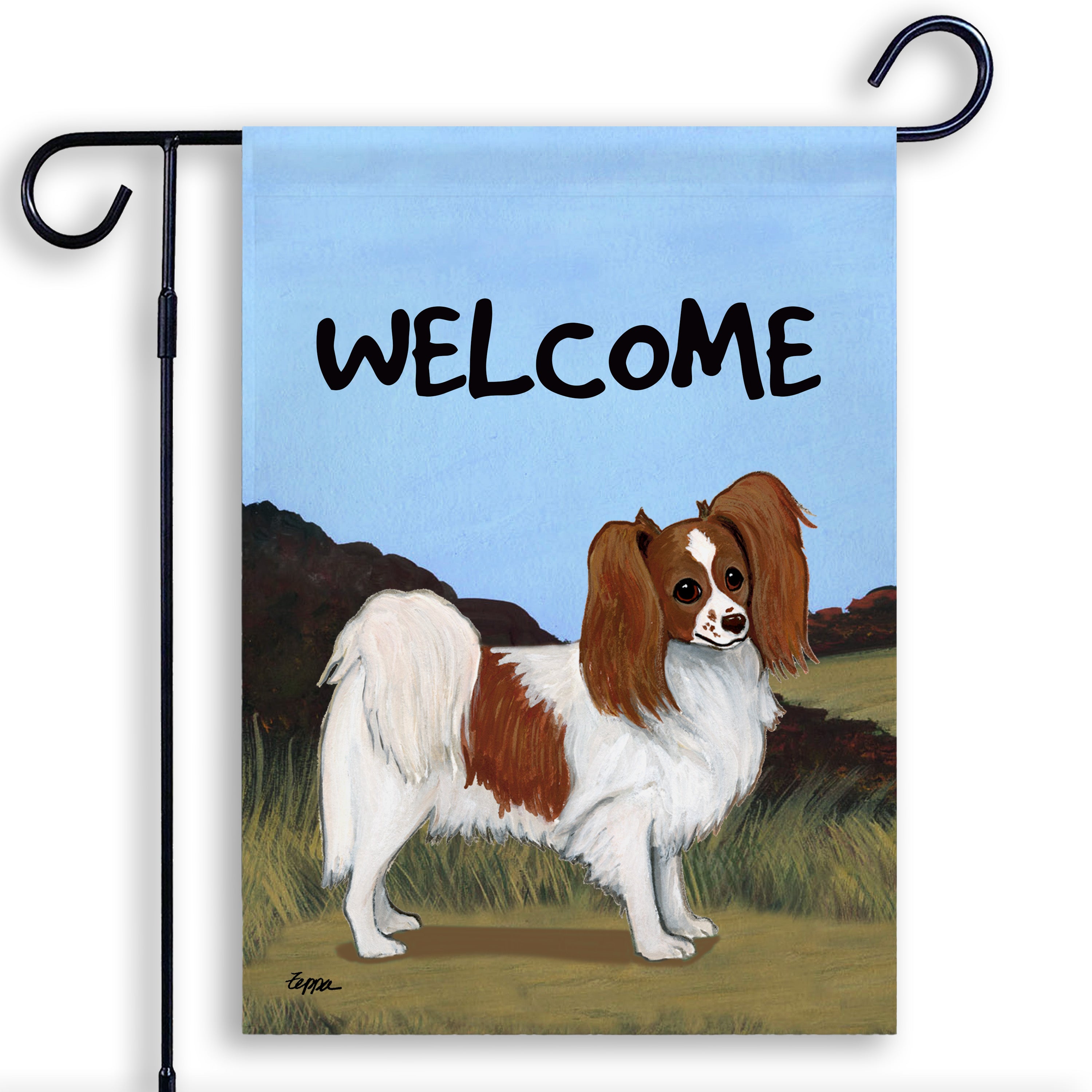 Papillon Garden Flag