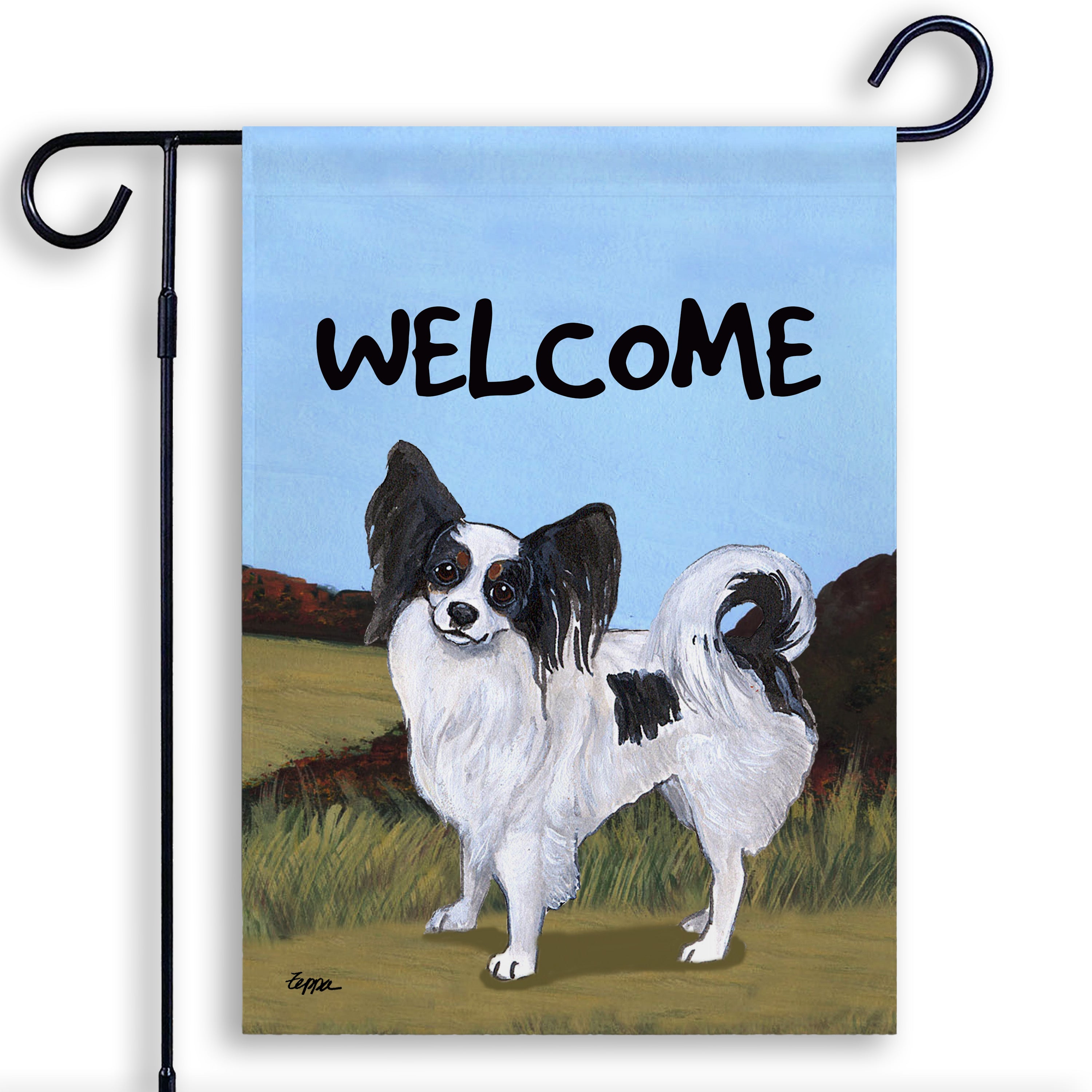 Papillon Garden Flag