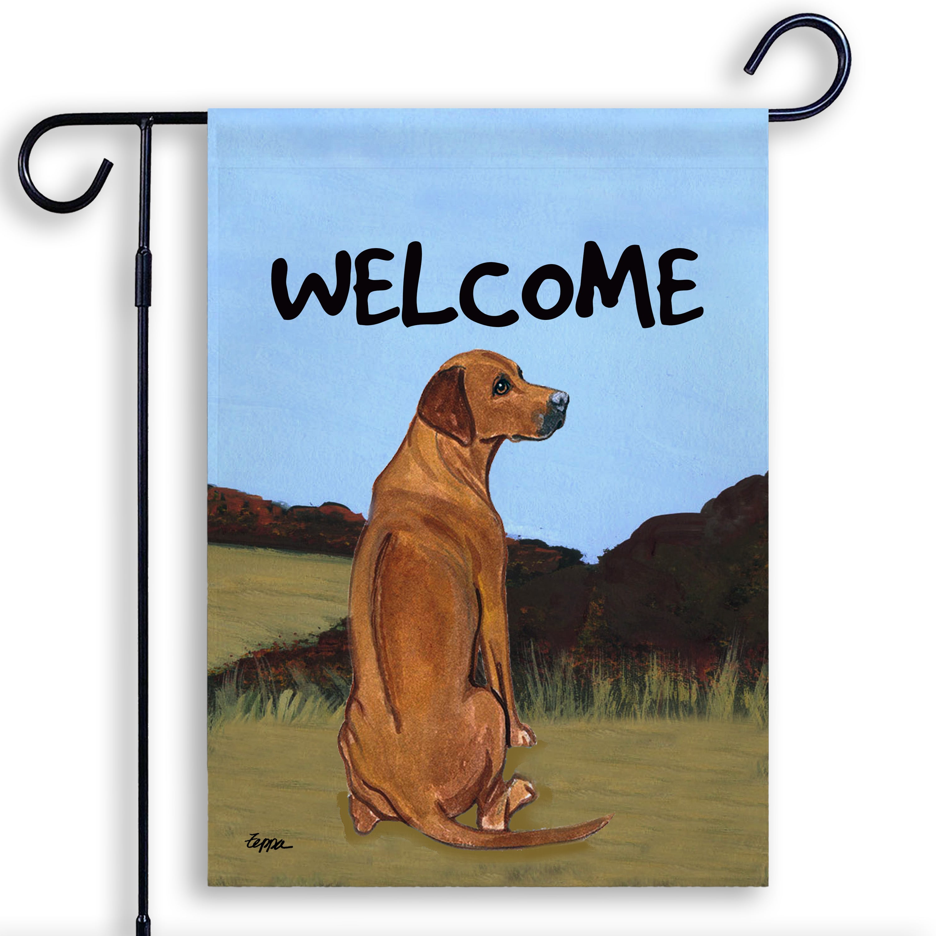 Rhodesian Ridgeback Garden Flag