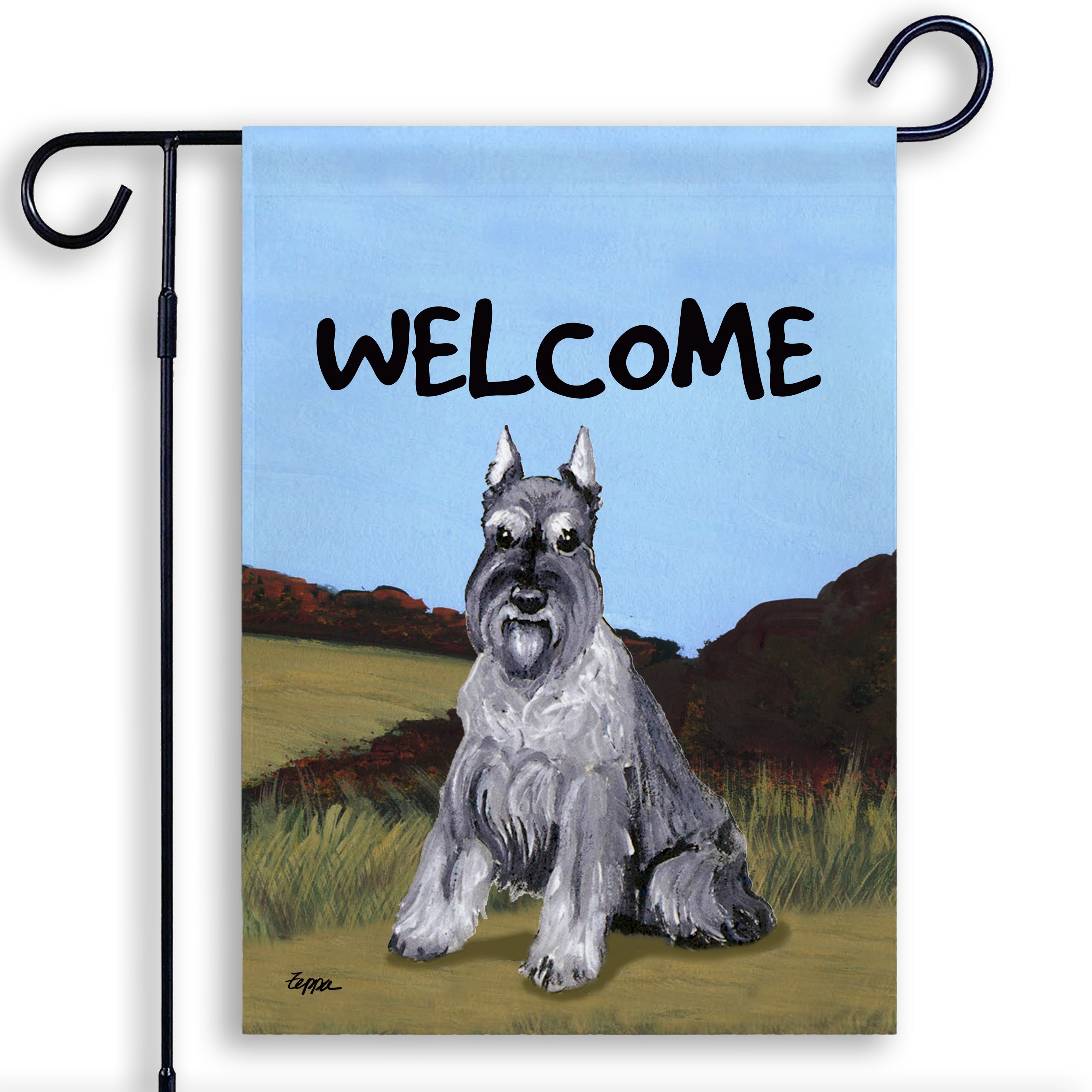 Schnauzer Miniature Garden Flag