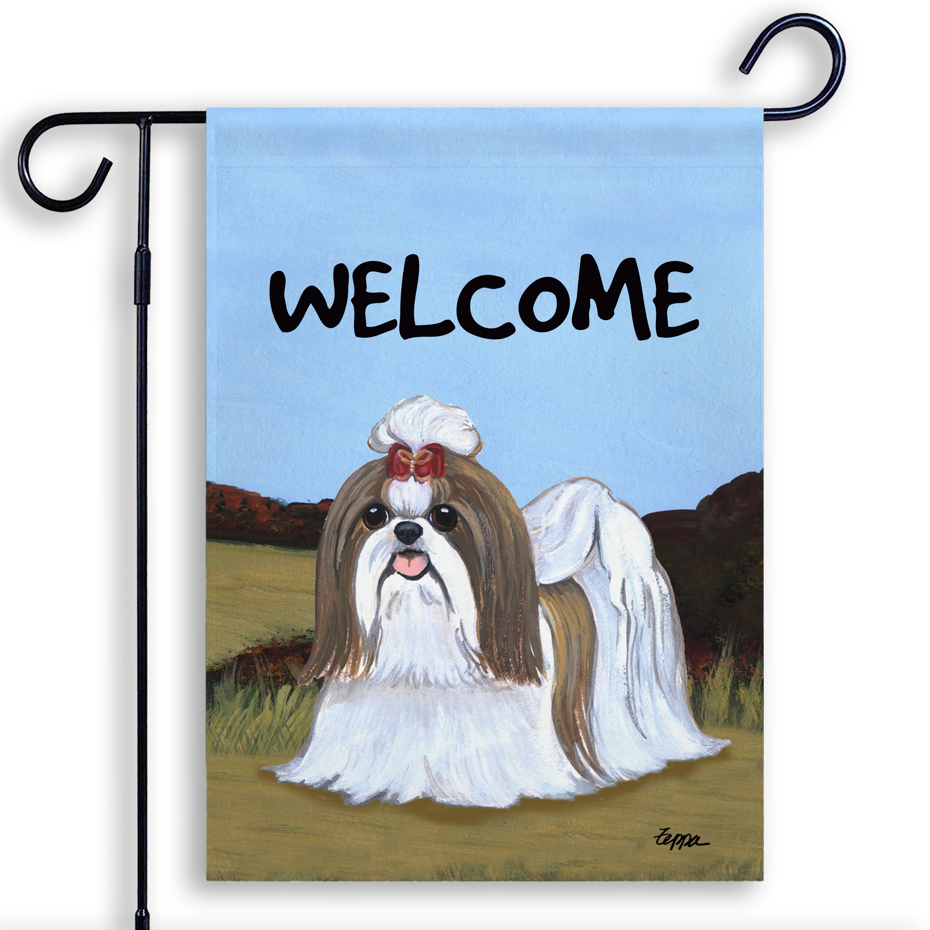 Shih Tzu Garden Flag