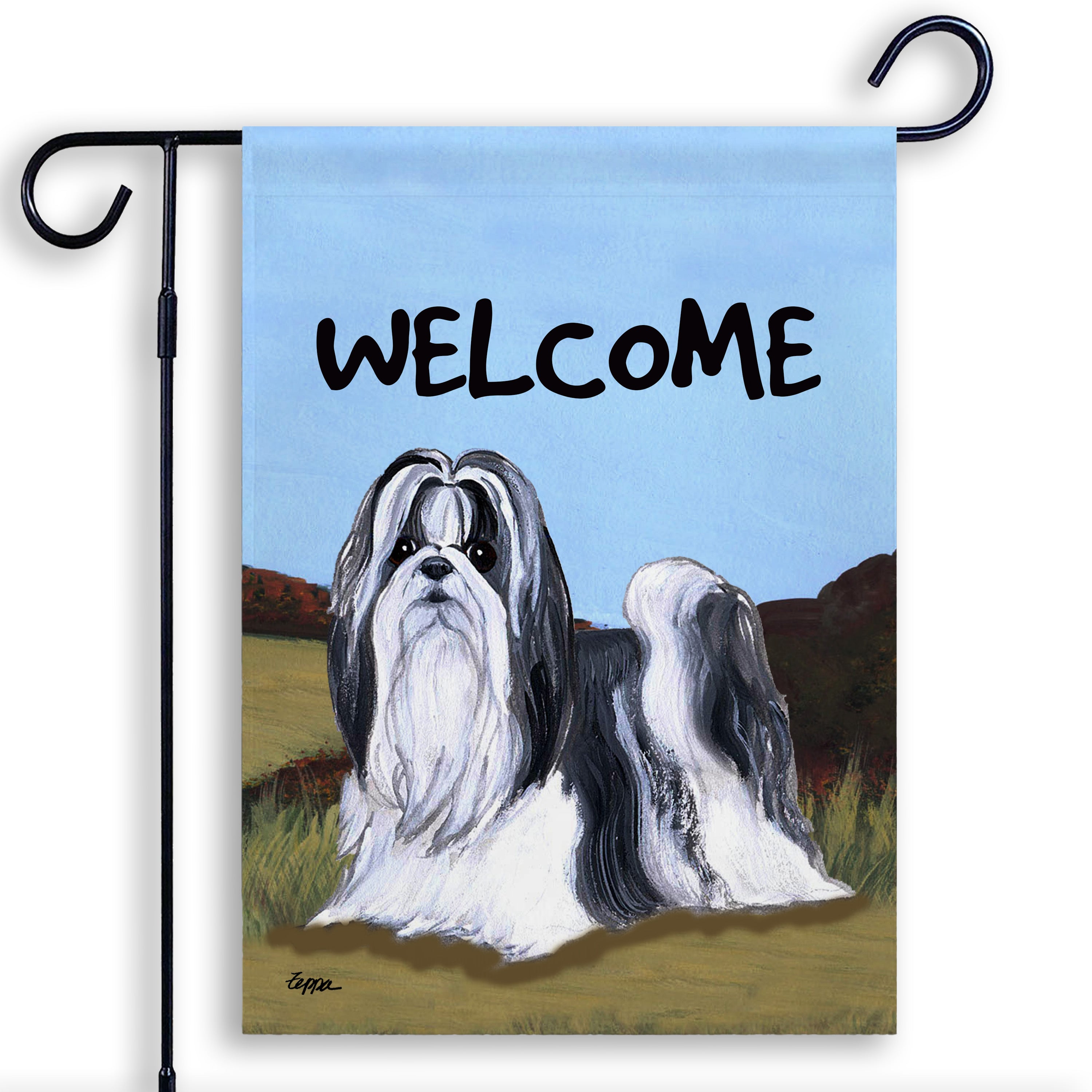 Shih Tzu Garden Flag