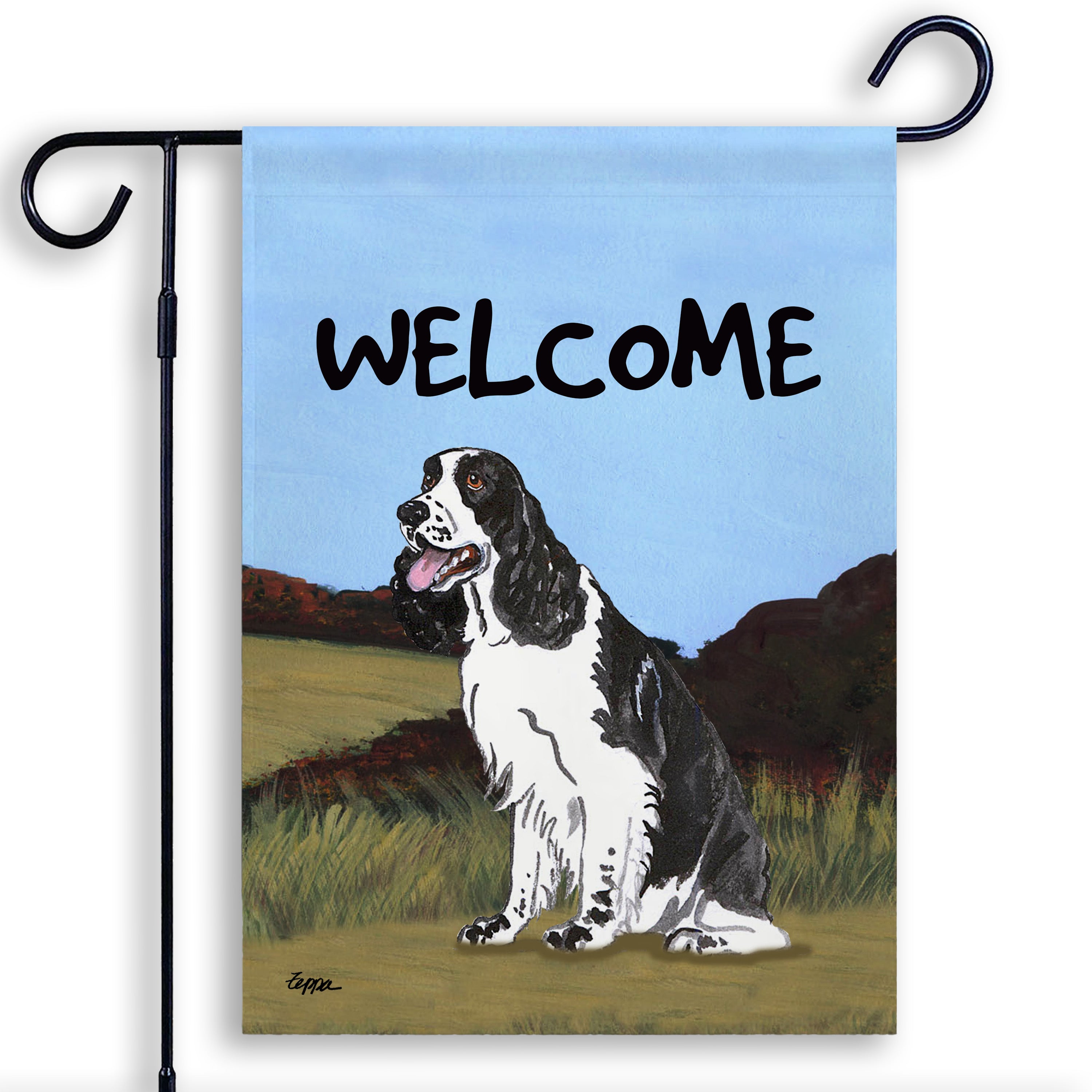 Springer Spaniel Garden Flag