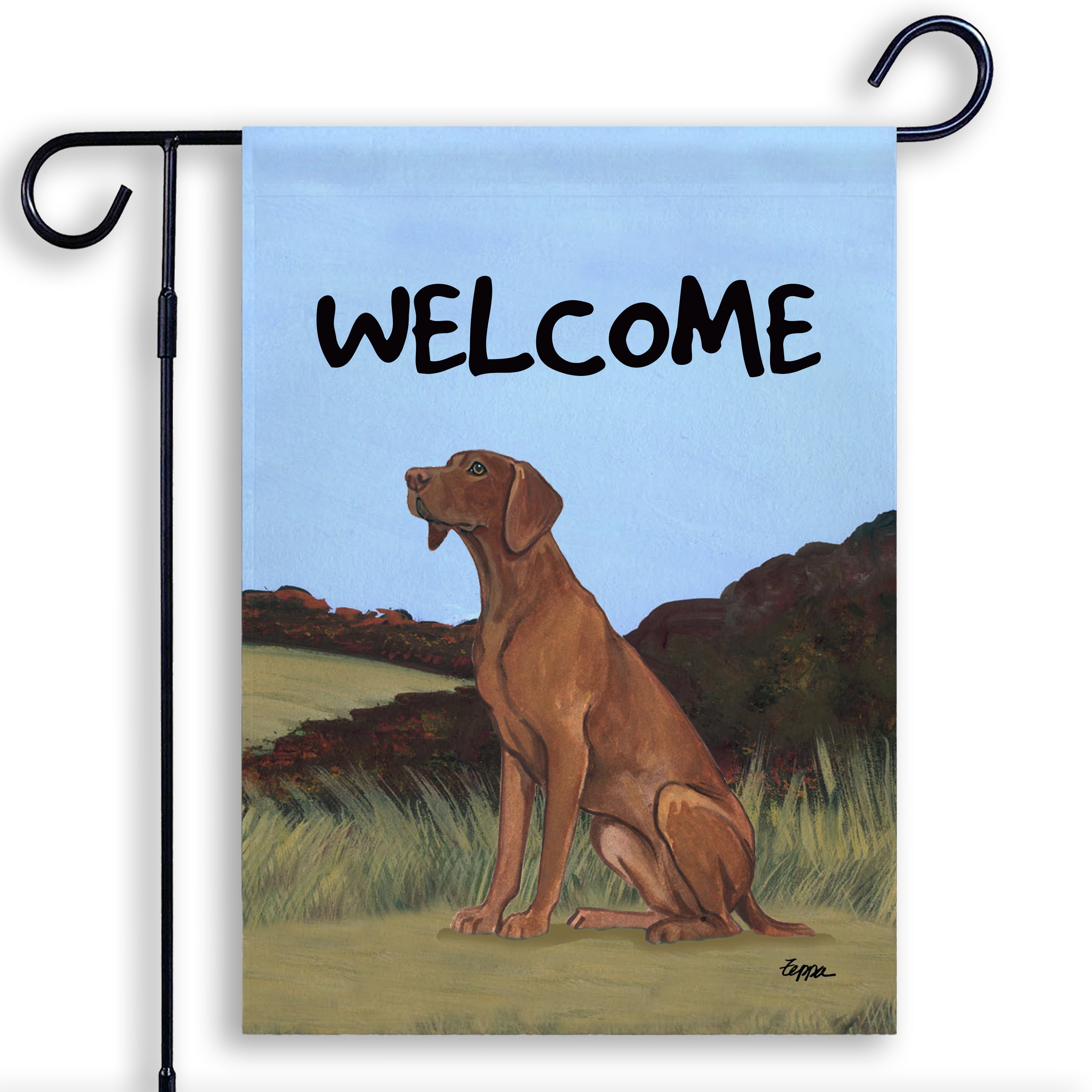 Vizsla Garden Flag