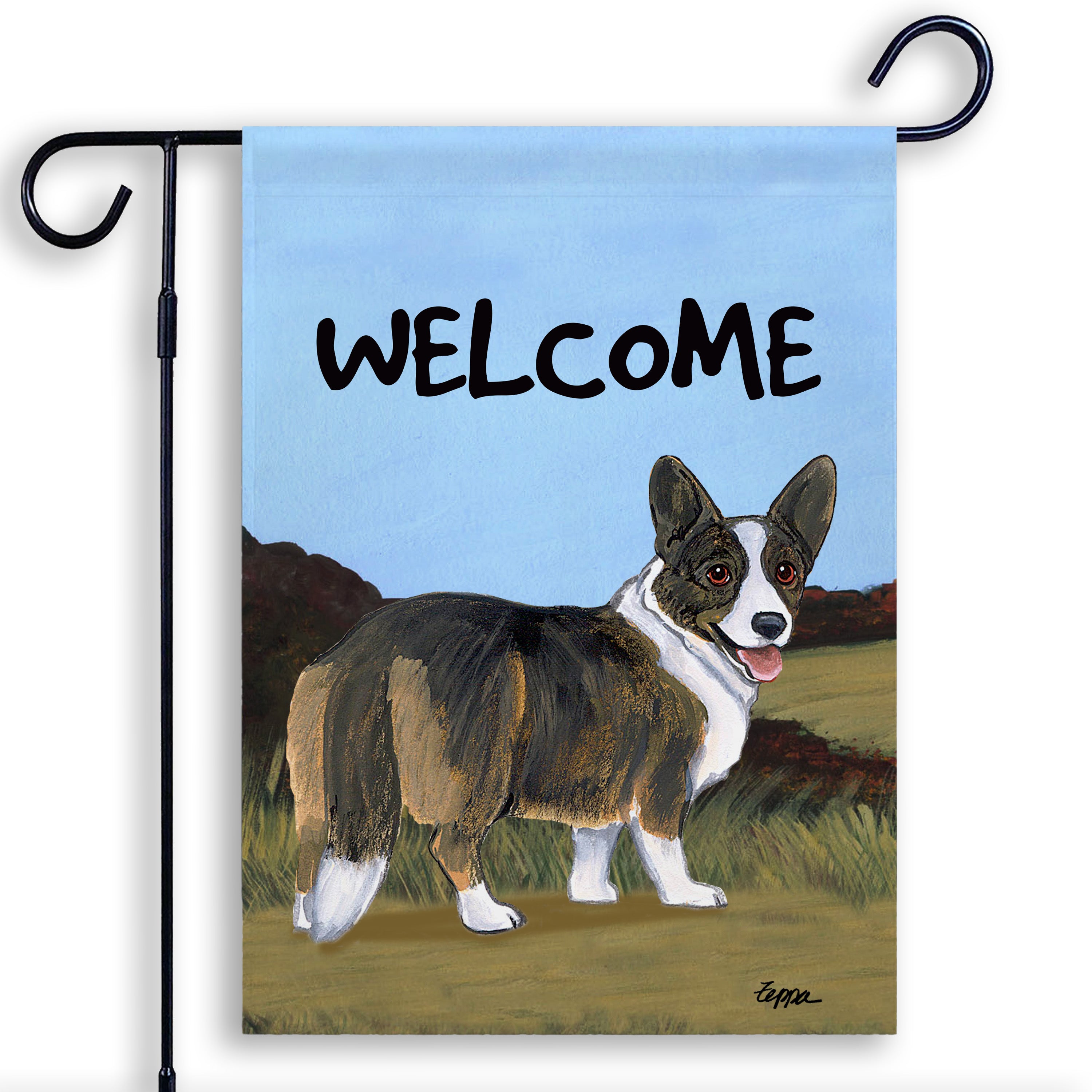 Welsh Corgi Cardigan  Garden Flag