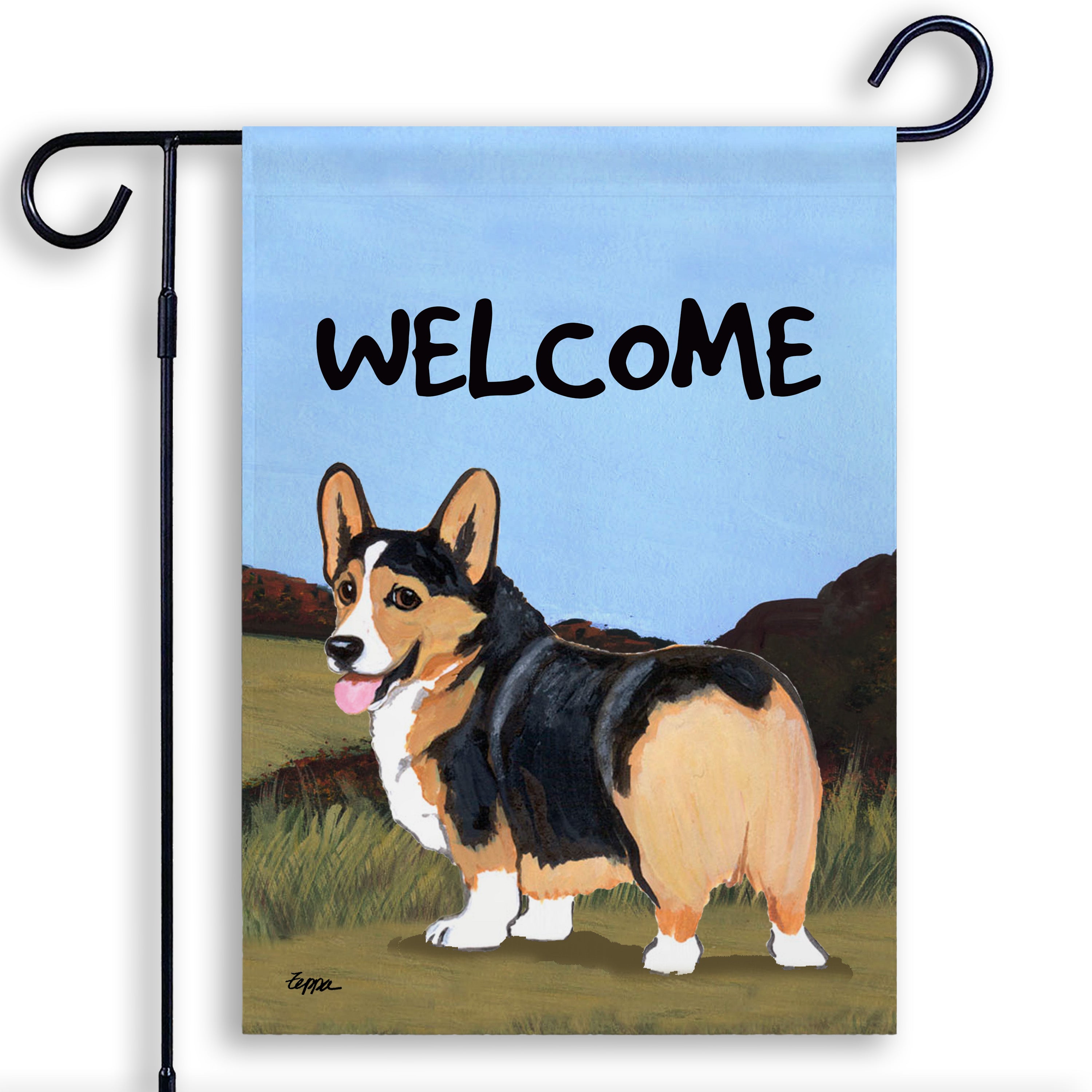 Welsh Corgi Pembroke Garden Flag