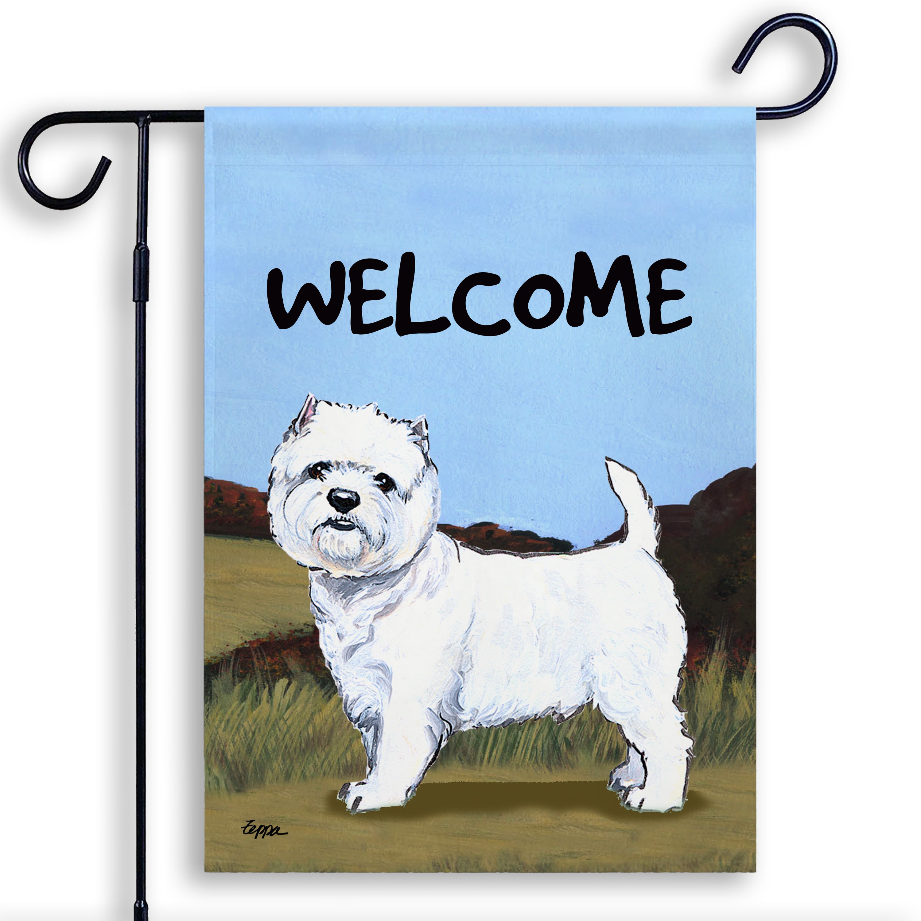 West Highland Terrier Garden Flag