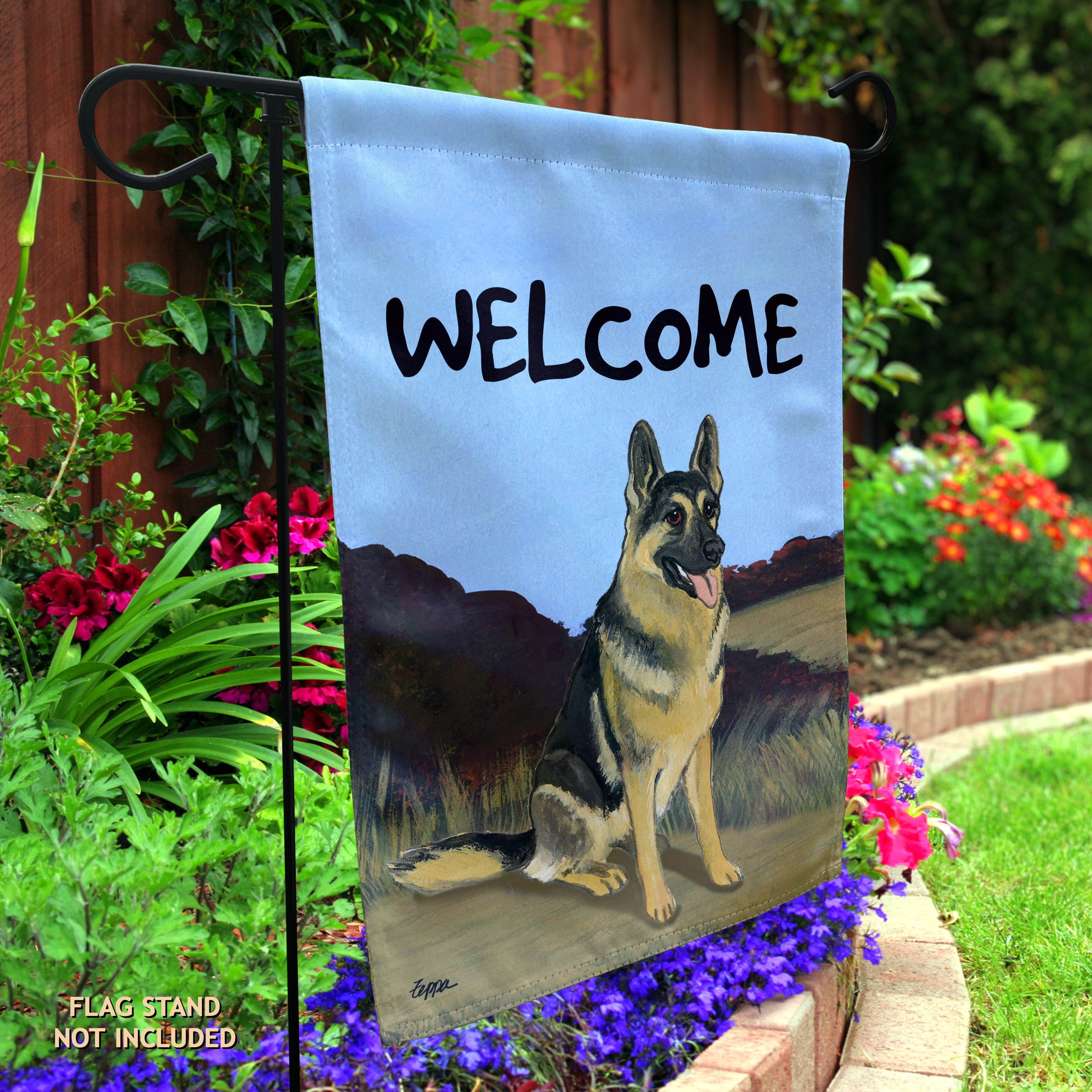 German Shepherd Garden Flag