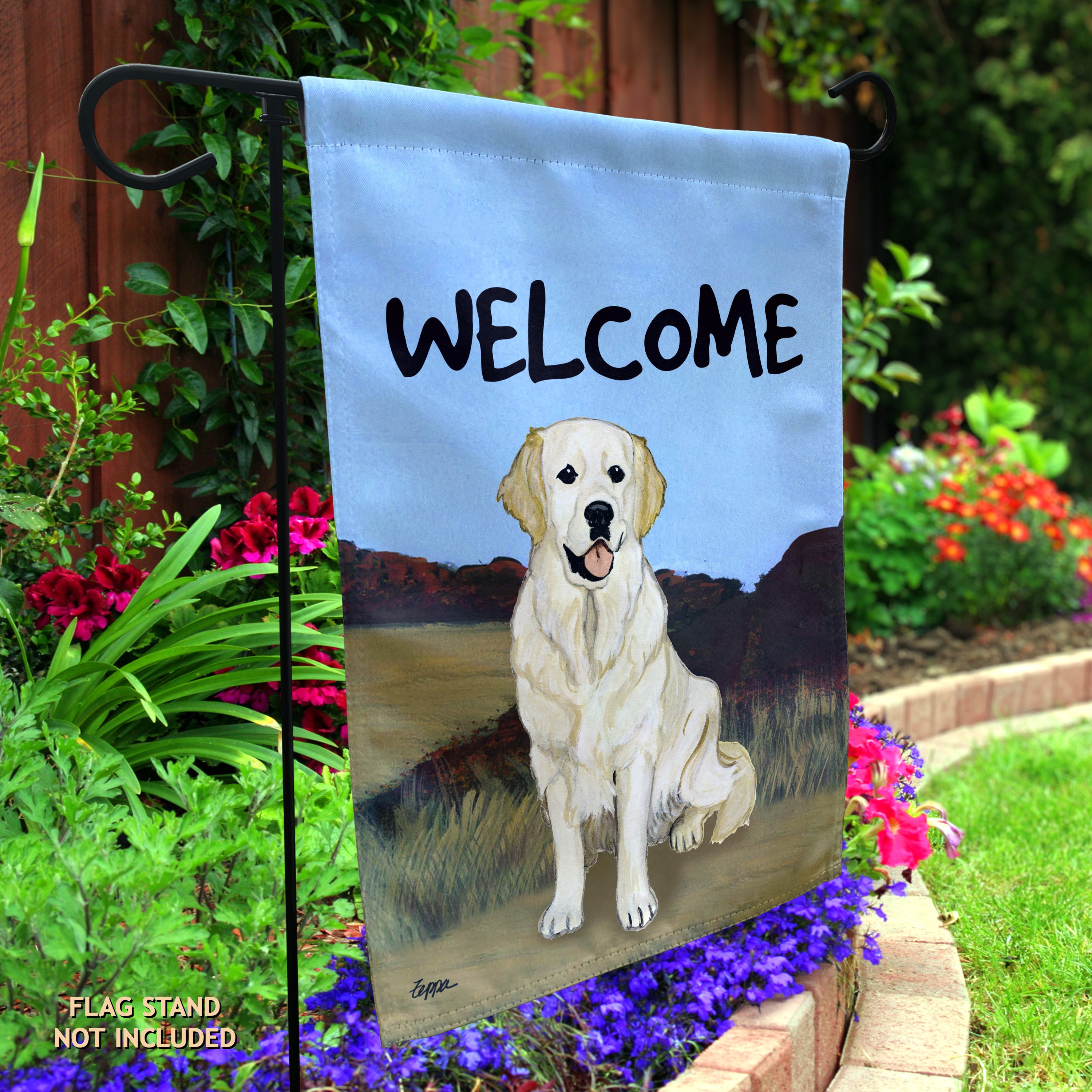 Golden Retriever Garden Flag