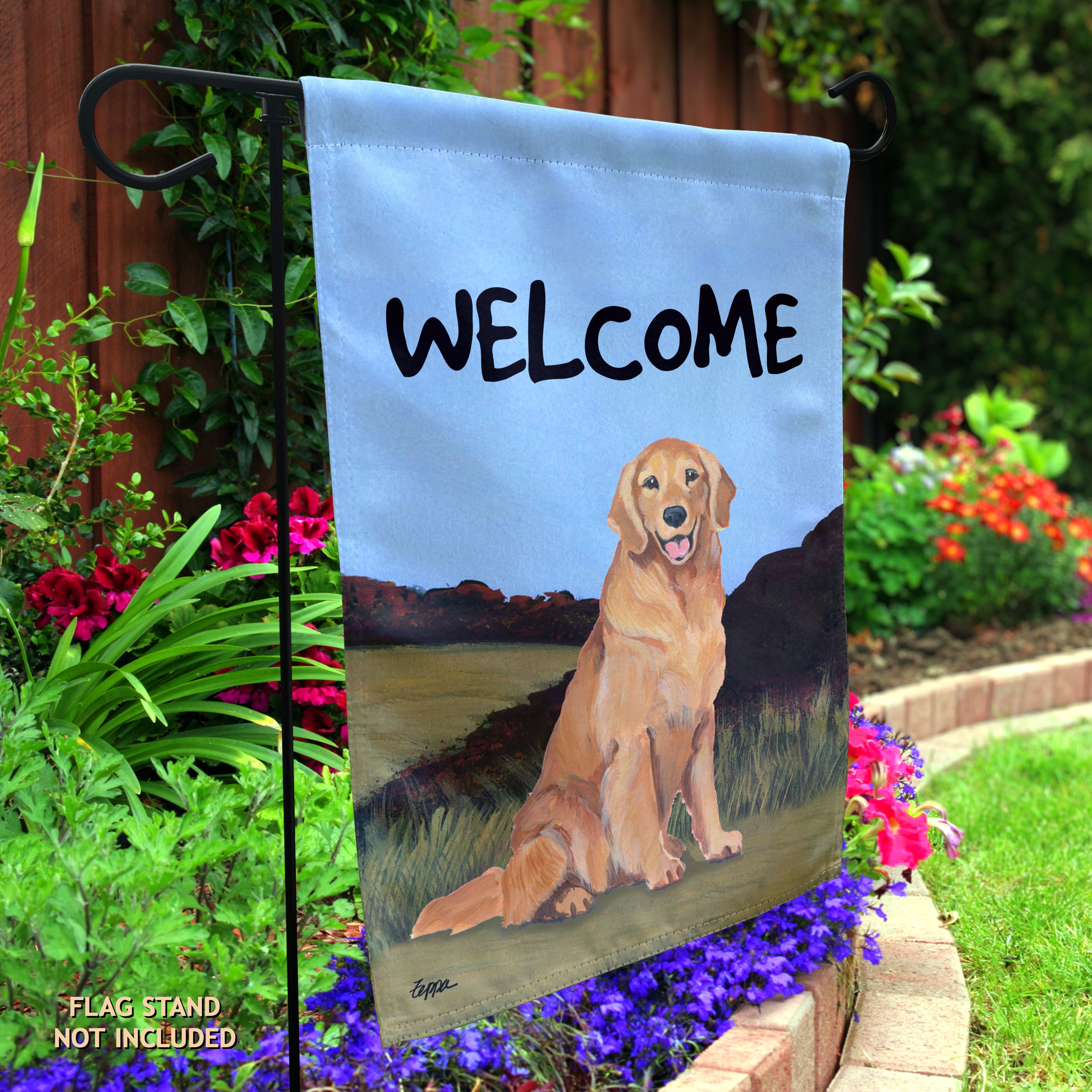Golden Retriever Garden Flag