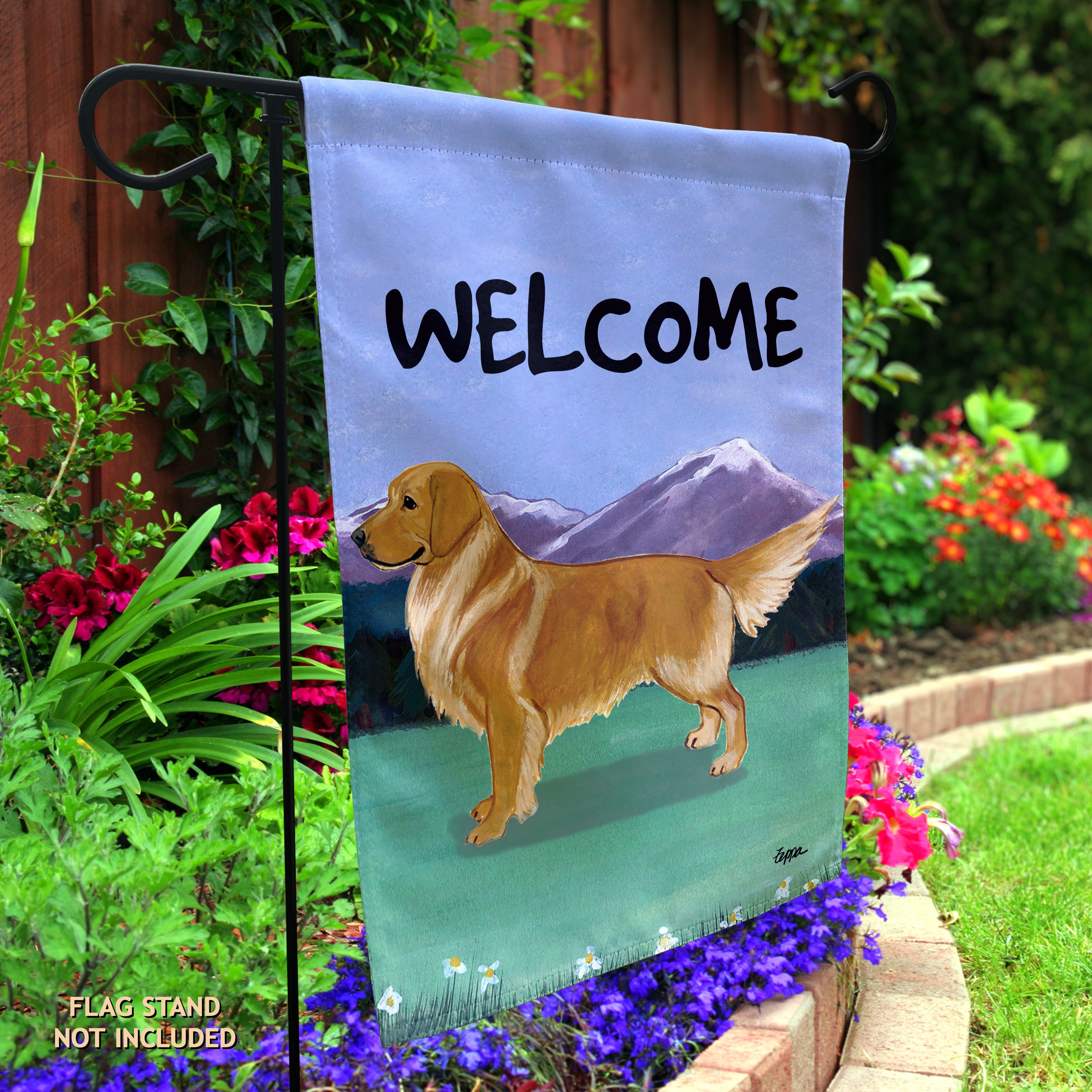 Golden Retriever Garden Flag