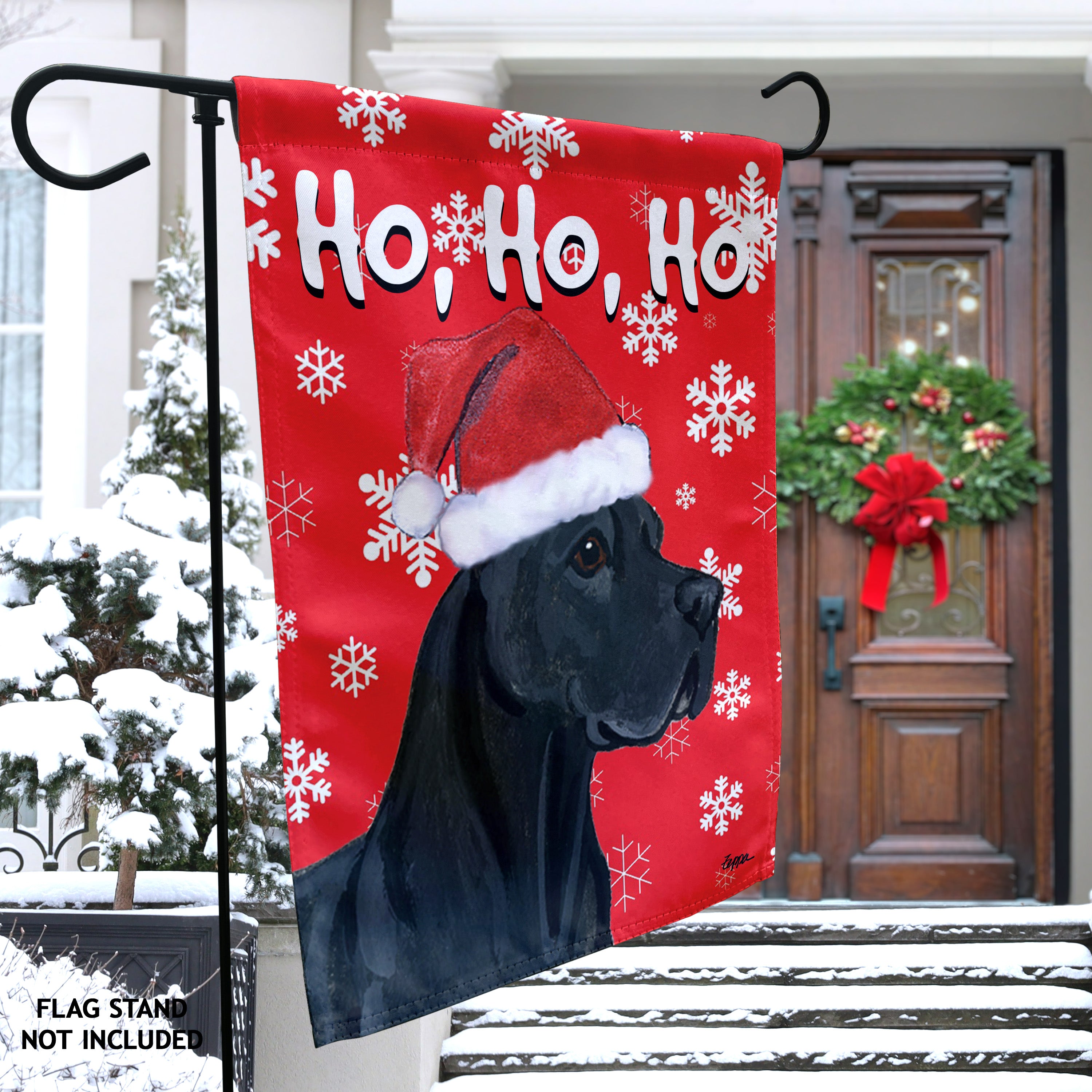 Great Dane Christmas Garden Flag