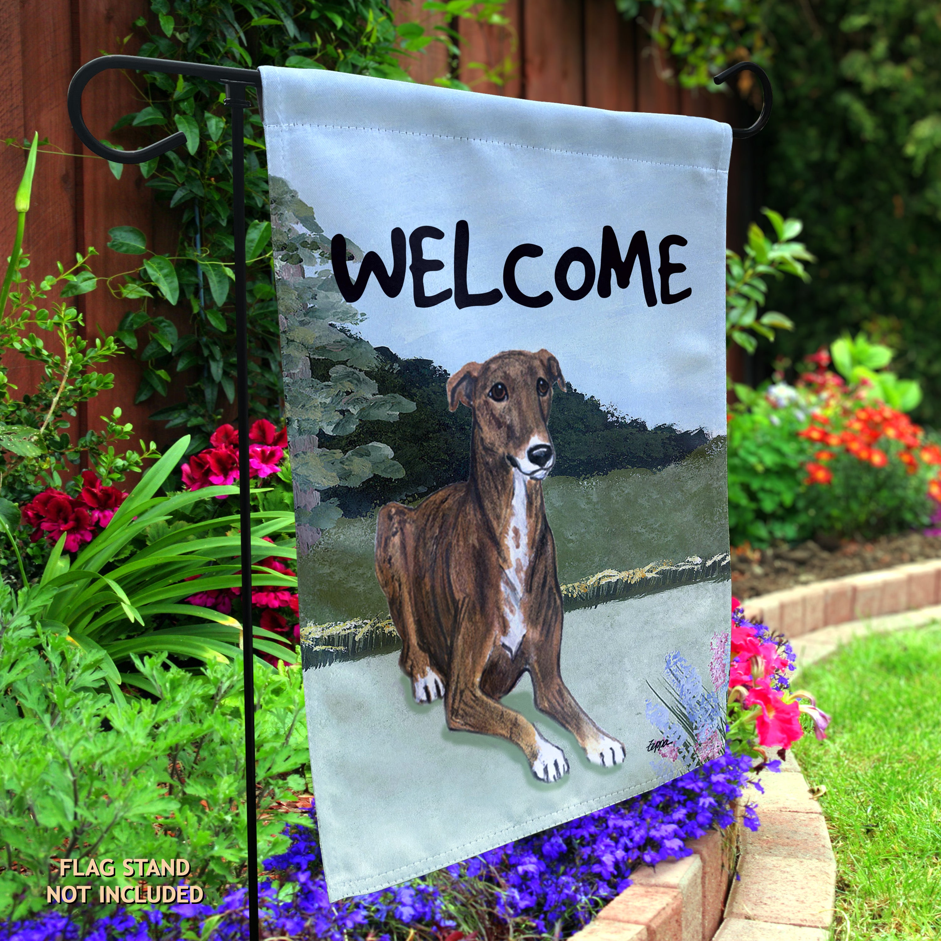 Greyhound Garden Flag