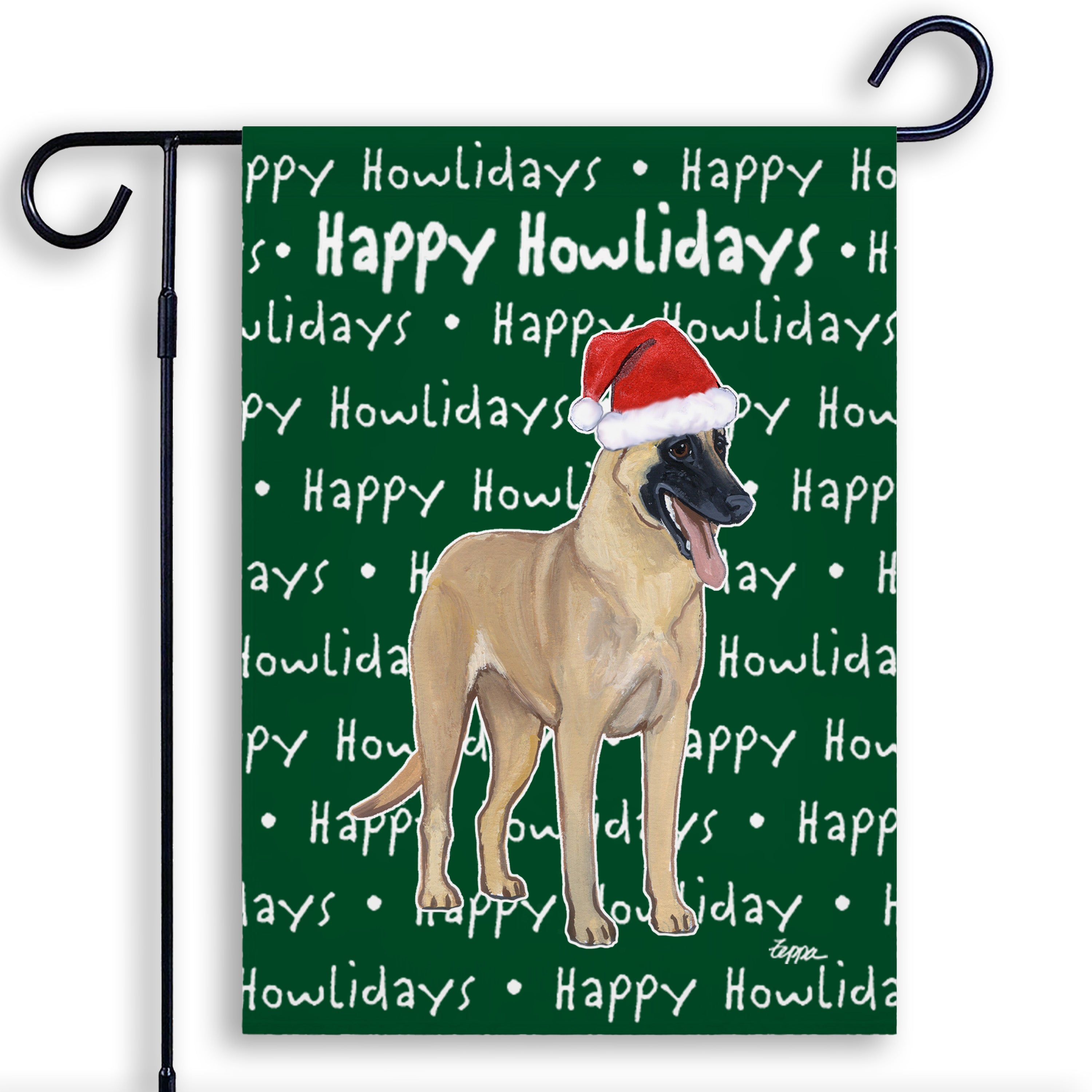 Belgian Malinois Christmas Garden Flag