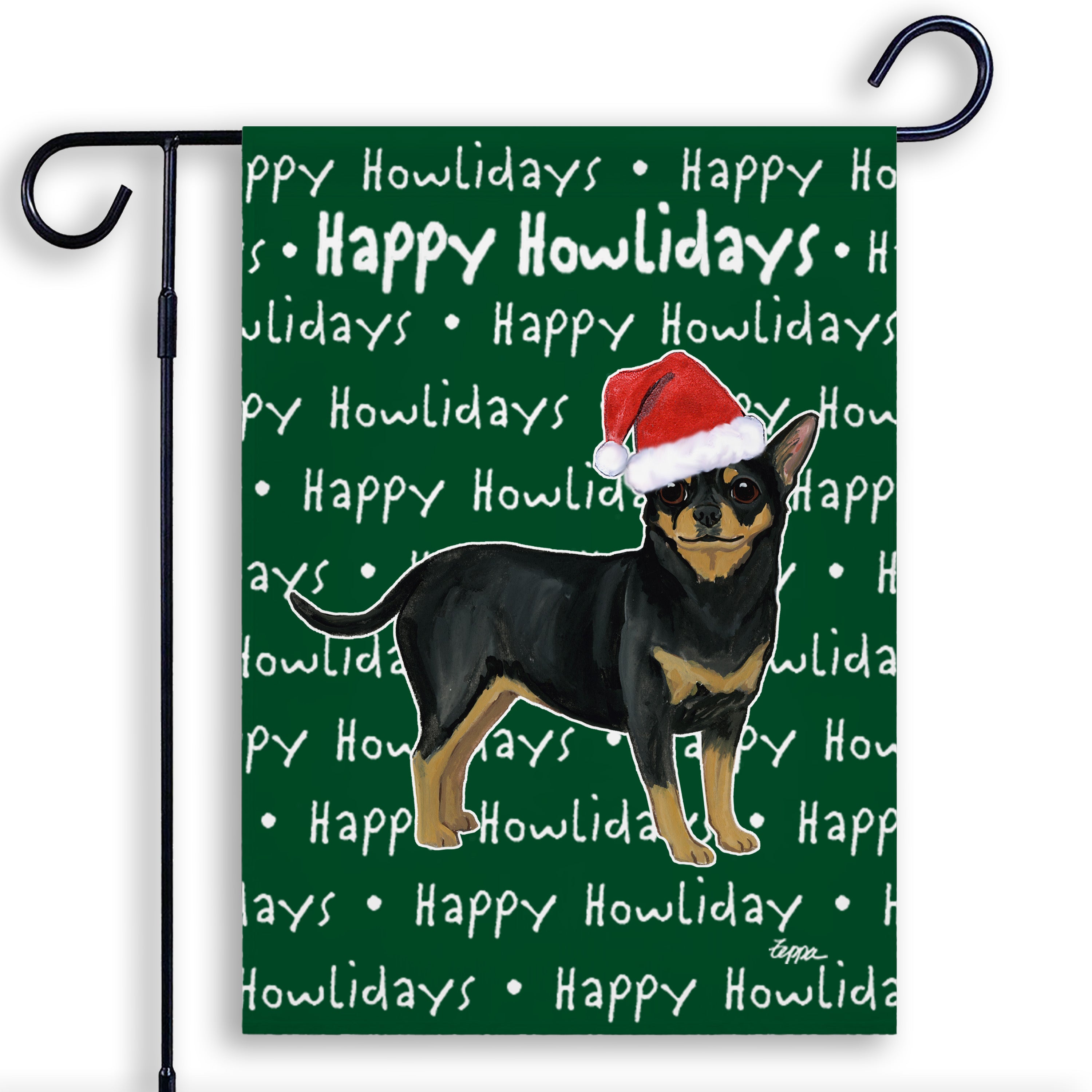Chihuahua Christmas Garden Flag