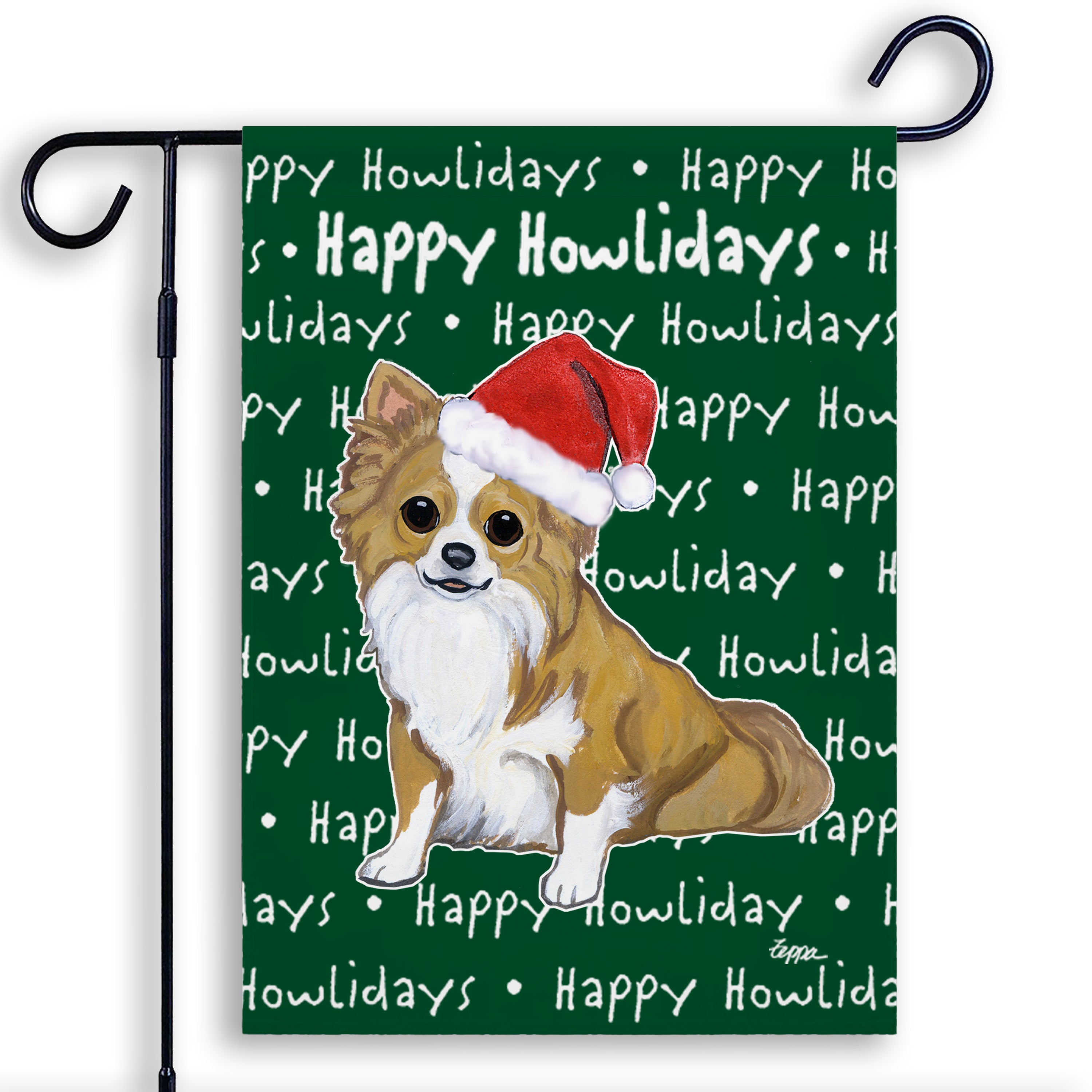 Chihuahua Christmas Garden Flag