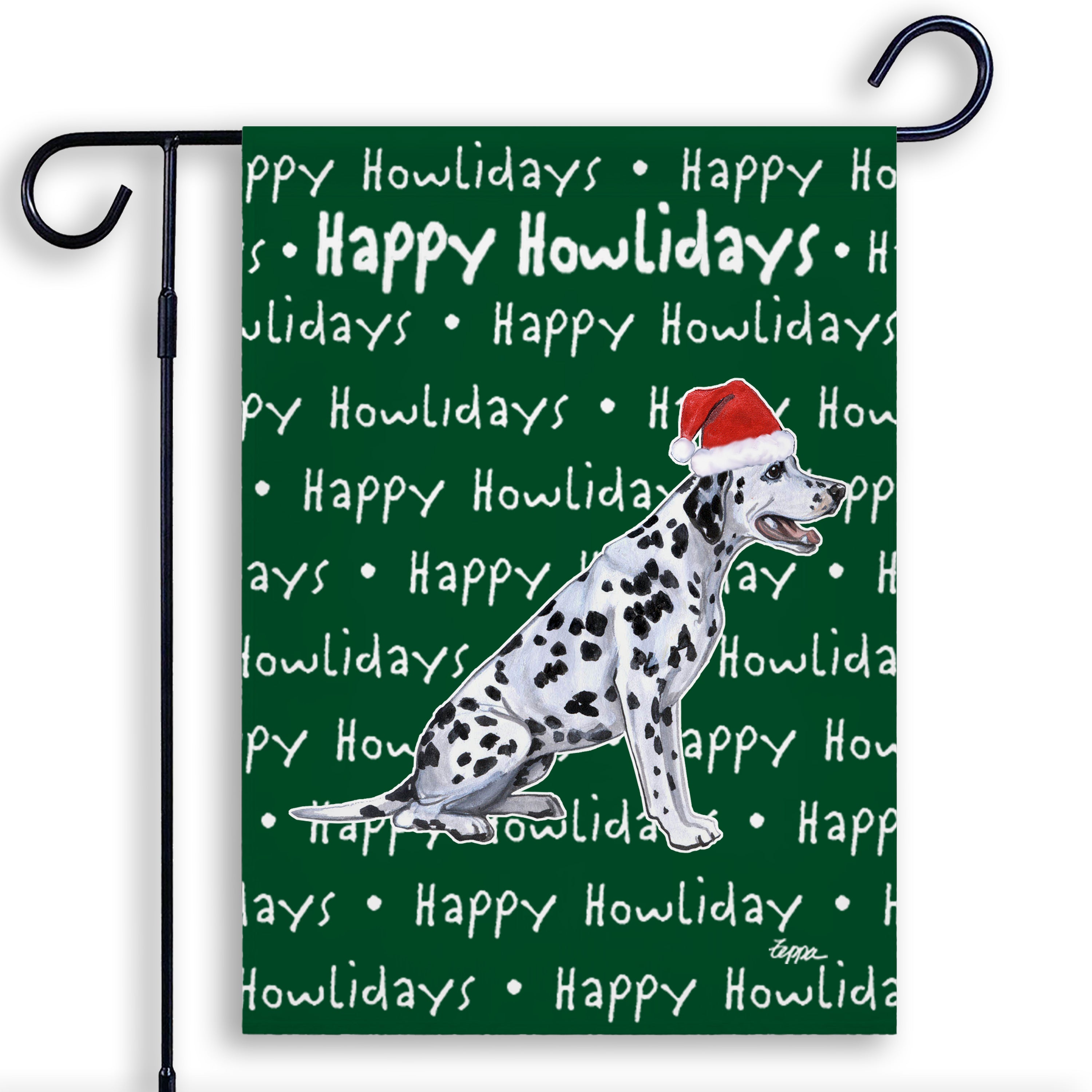 Dalmatian Christmas Garden Flag